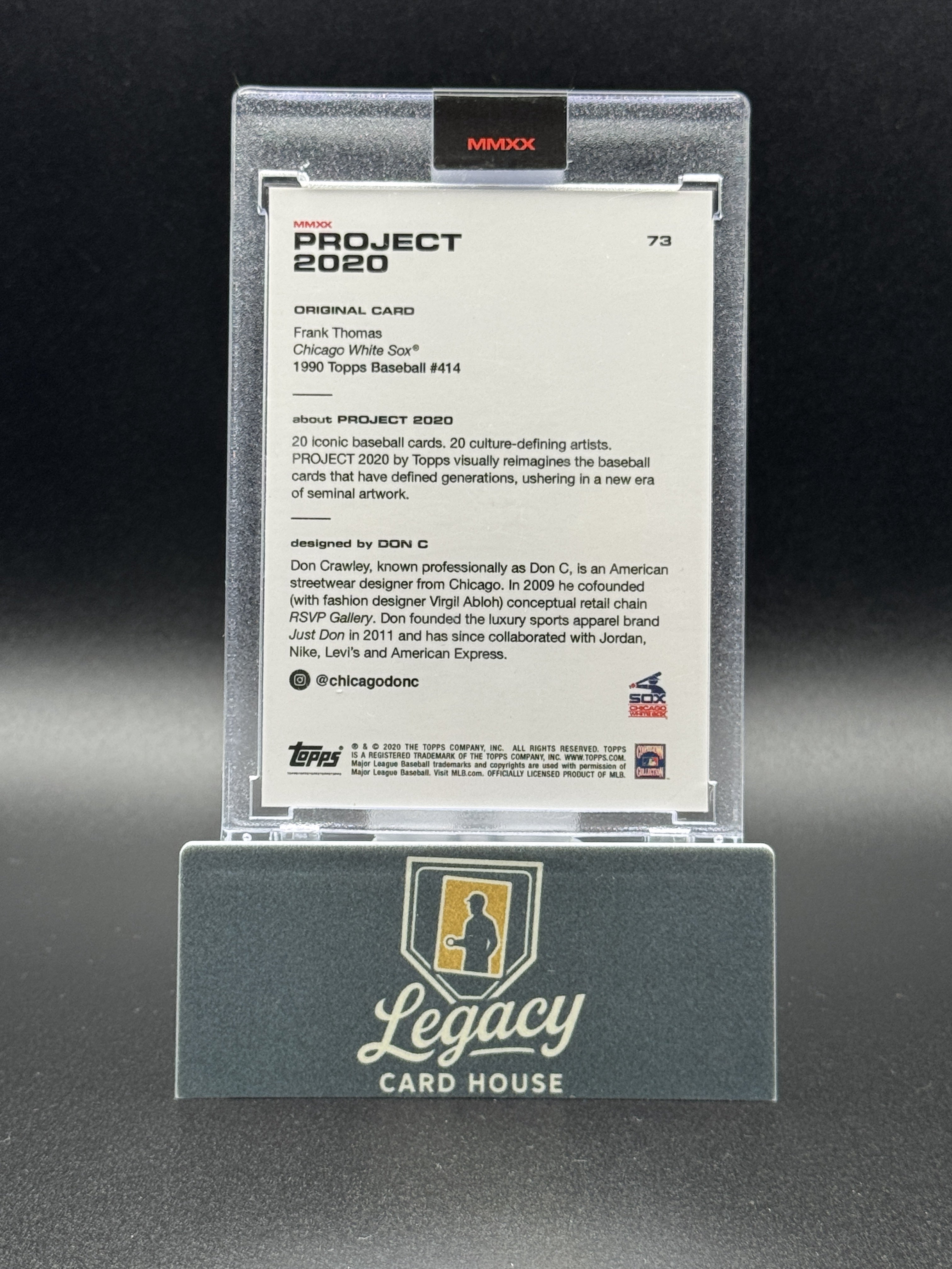 2020 Topps Project 2020 #73 Frank Thomas