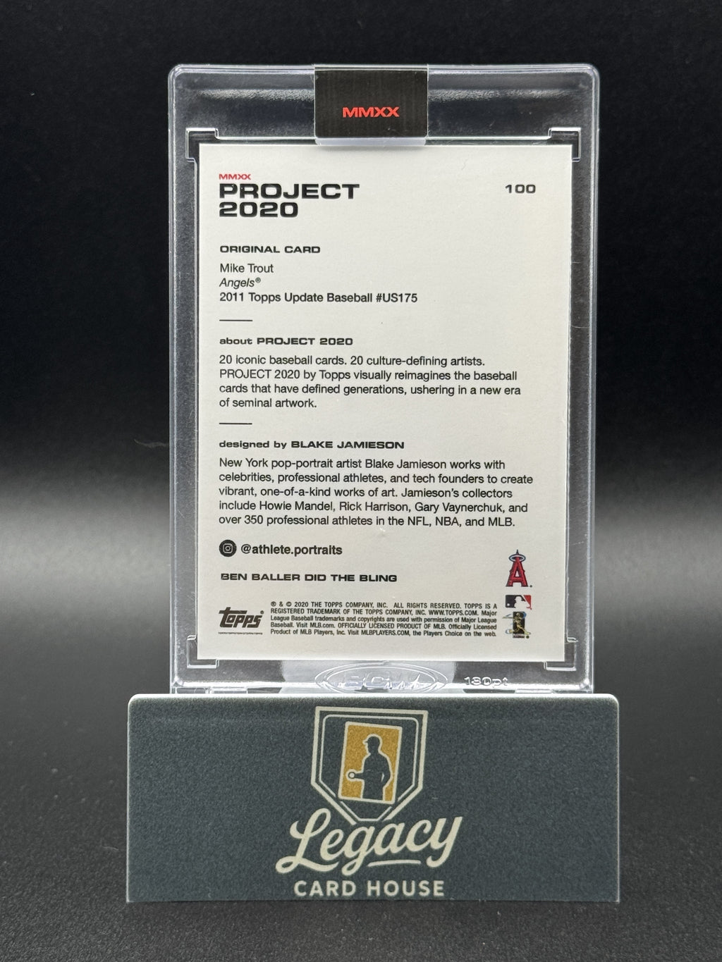2020 Topps Project 2020 #100 Mike Trout