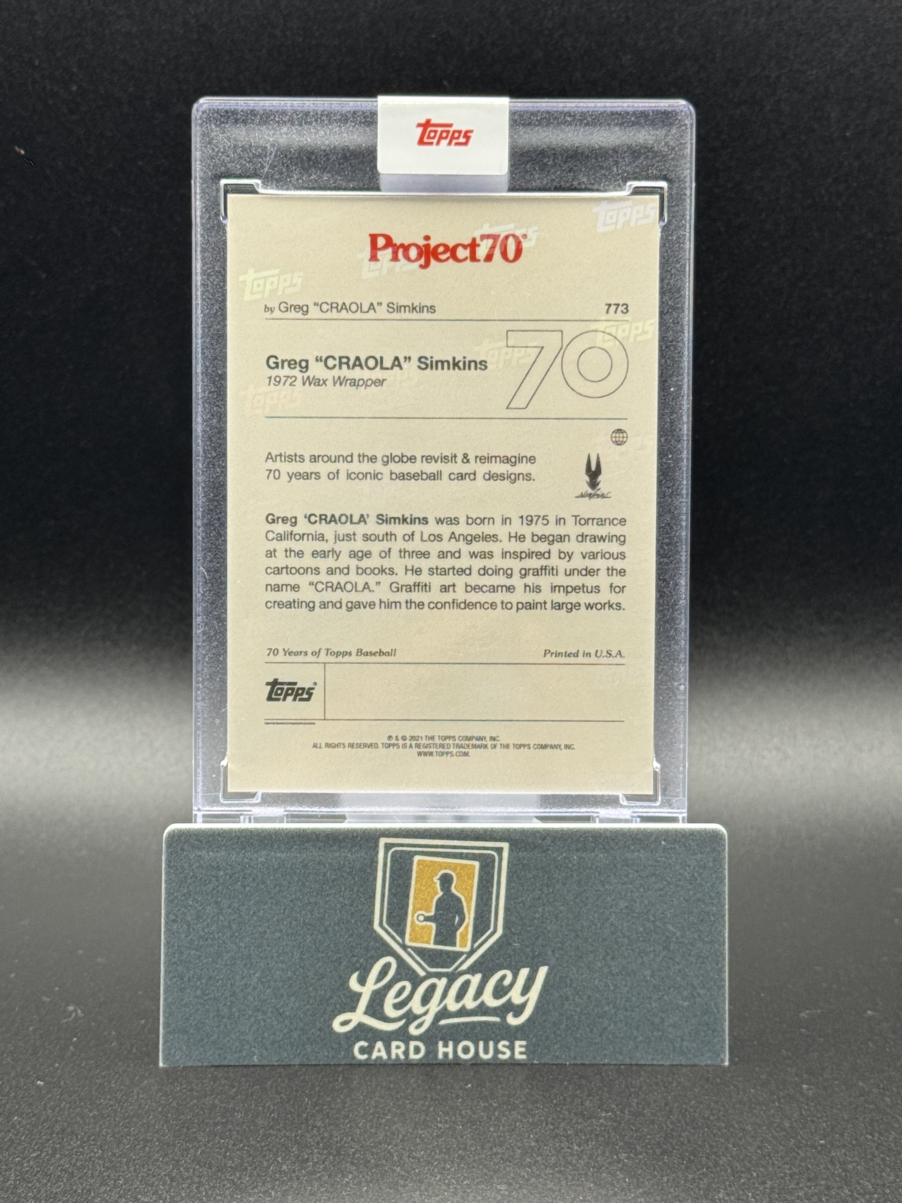 2021-22 Topps Project70 #773 Wax Wrapper