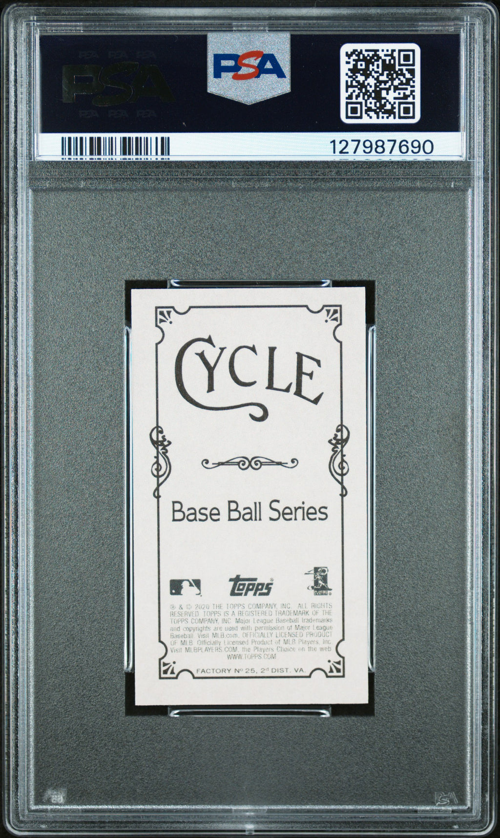 2020 Topps 206 Bo Bichette Cycle PSA 7 #/25