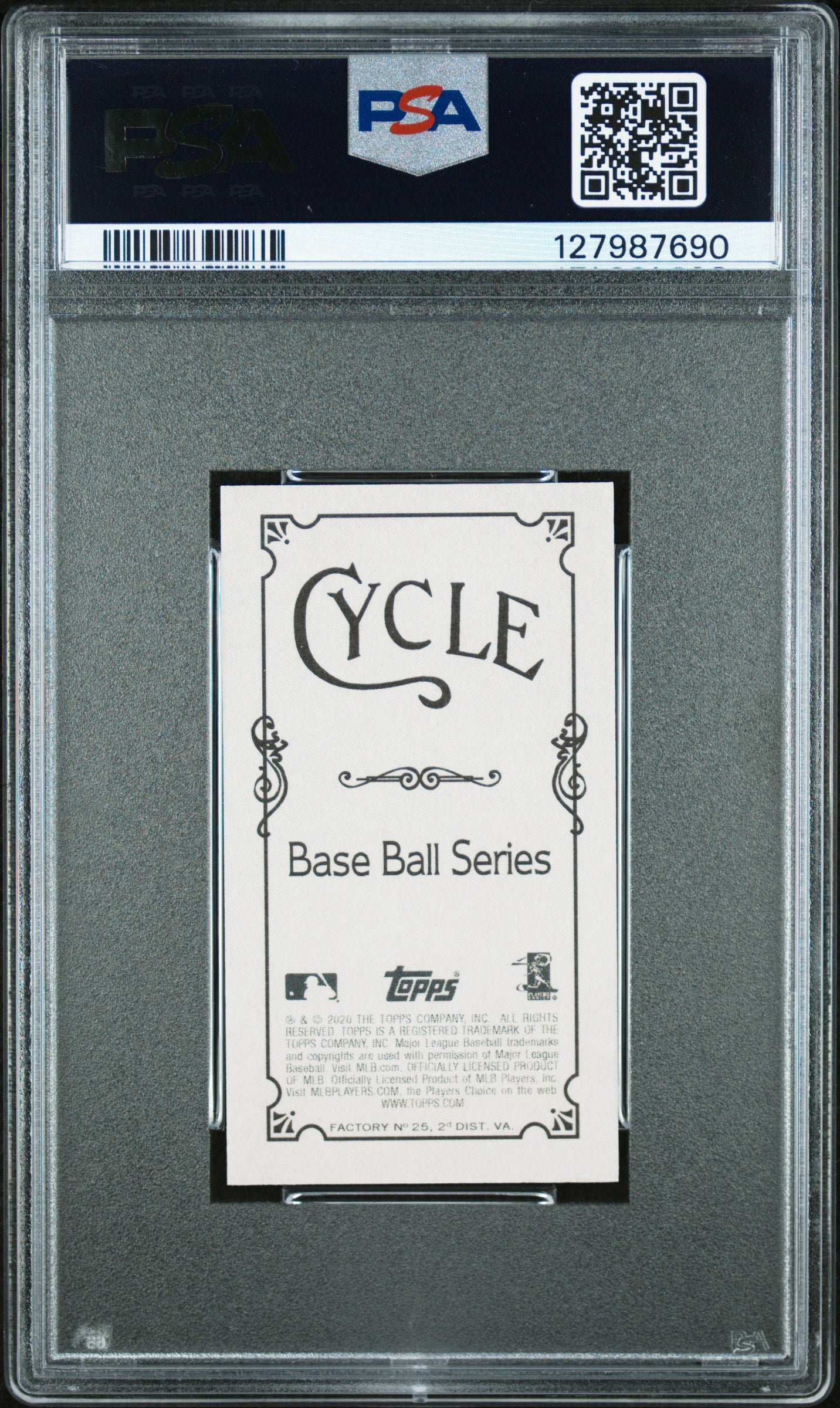 2020 Topps 206 Bo Bichette Cycle PSA 7 #/25