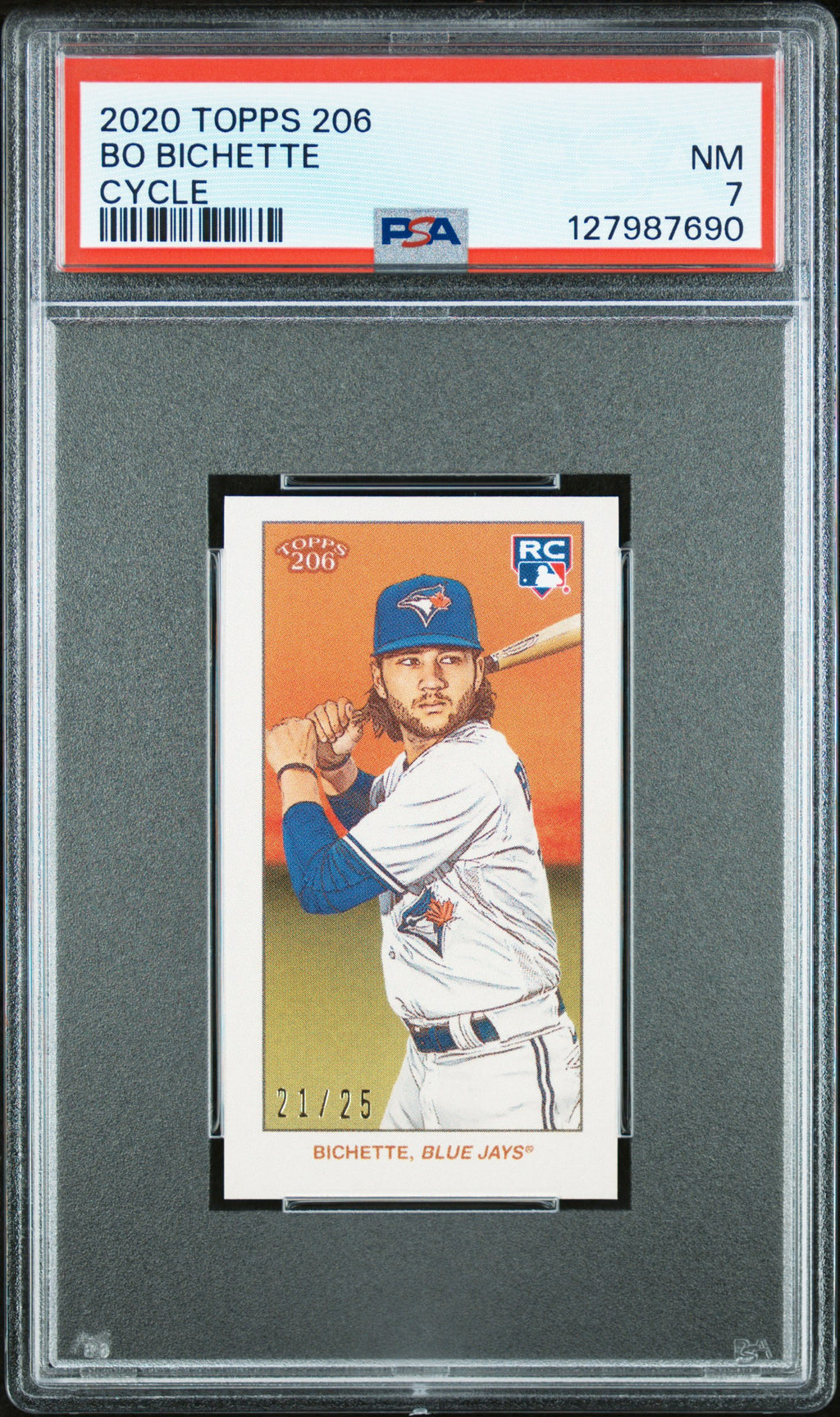 2020 Topps 206 Bo Bichette Cycle PSA 7 #/25