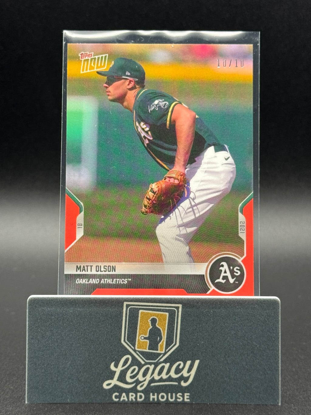 2020 Topps Now Road to Opening Day Oakland Athletics #OD-184 Matt Olson Red #/10