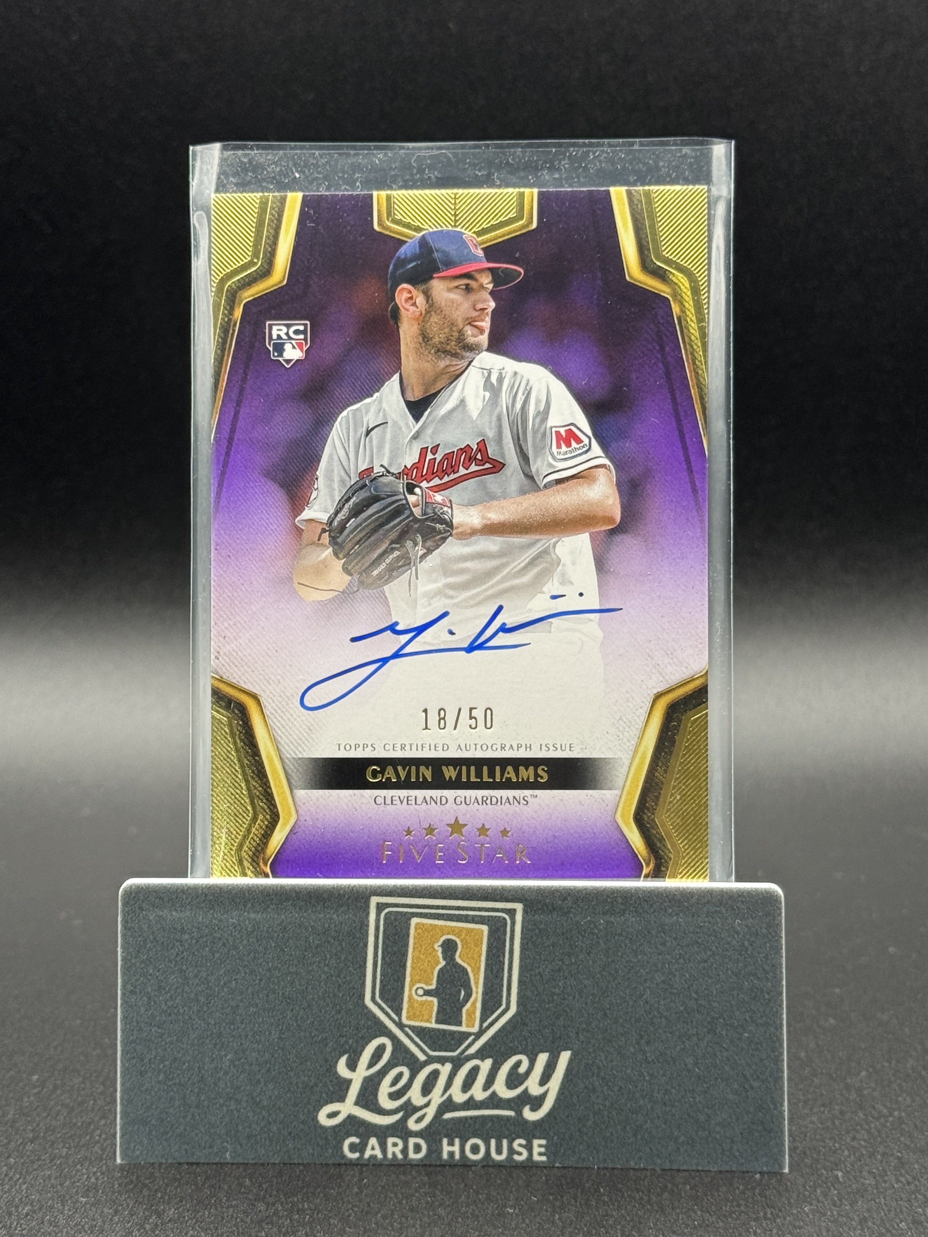2024 Topps Five Star #FSA-GW Gavin Williams Purple #/50