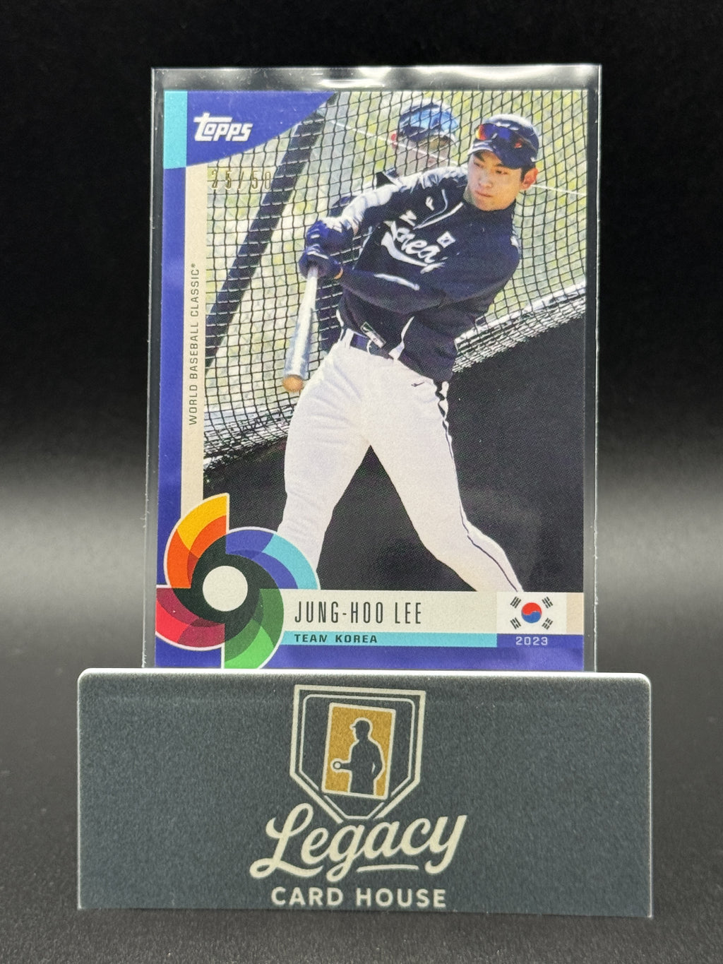 2023 Topps World Baseball Classic Global Stars #38 Jung-Hoo Lee Blue #/50
