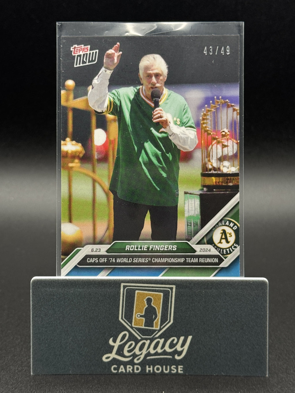 2024 Topps Now #336 Rollie Fingers Blue #/49