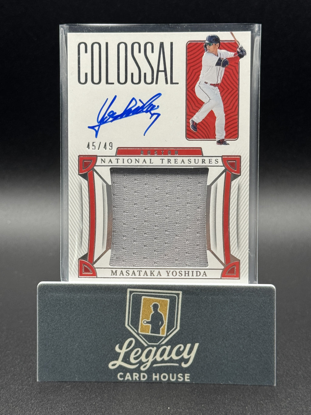 2023 Panini National Treasures Masataka Yoshida Colossal Material Sig.  #/49