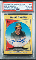 2023 Topps Brooklyn Collection Autograph #RF Rollie Fingers Auto-Gold PSA 10 /50