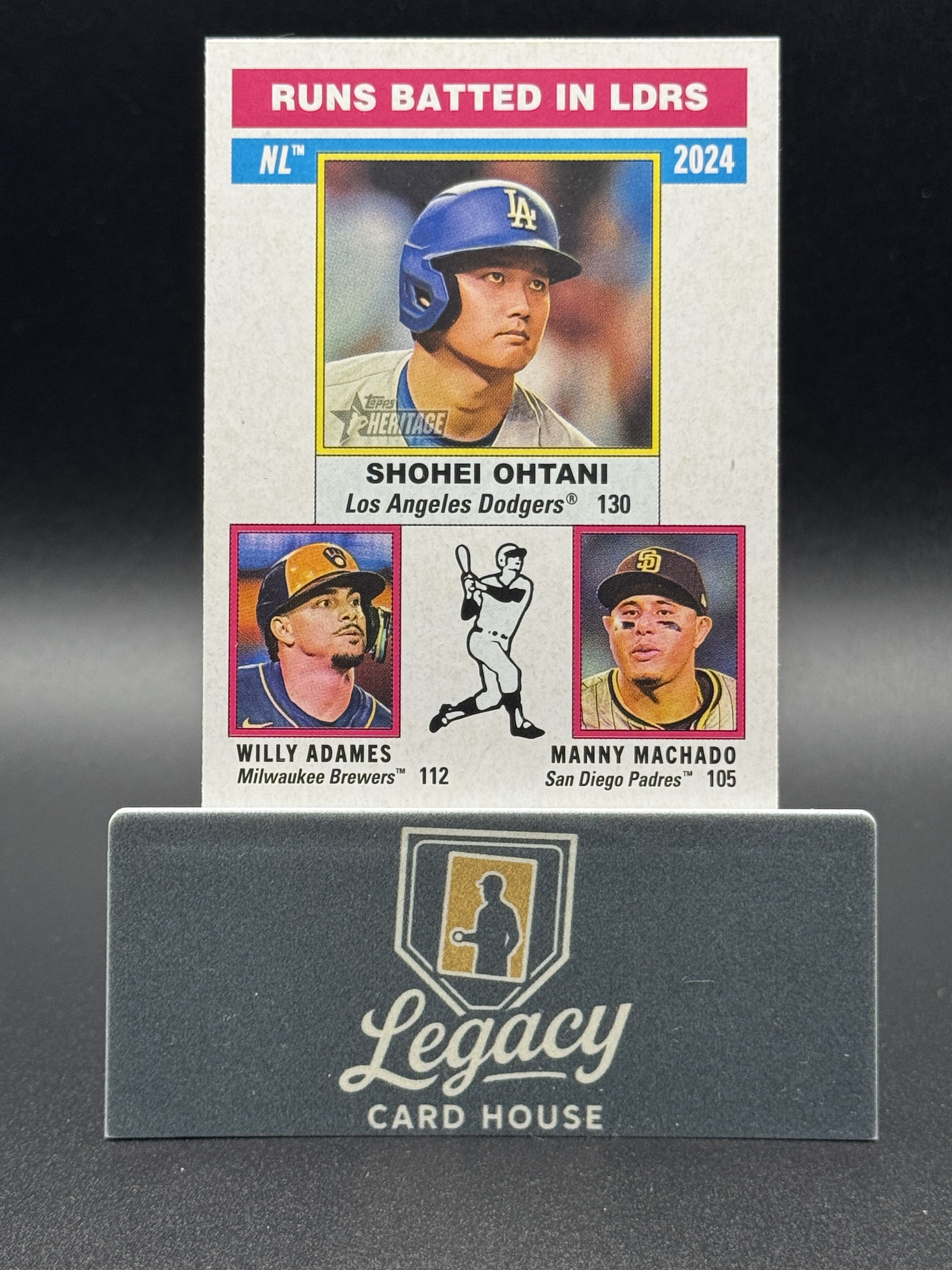 2025 Topps Heritage #195 Manny Machado / Willy Adames / Shohei Ohtani LL Chrome