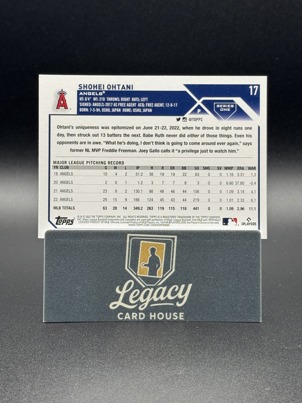 2023 Topps #17 Shohei Ohtani