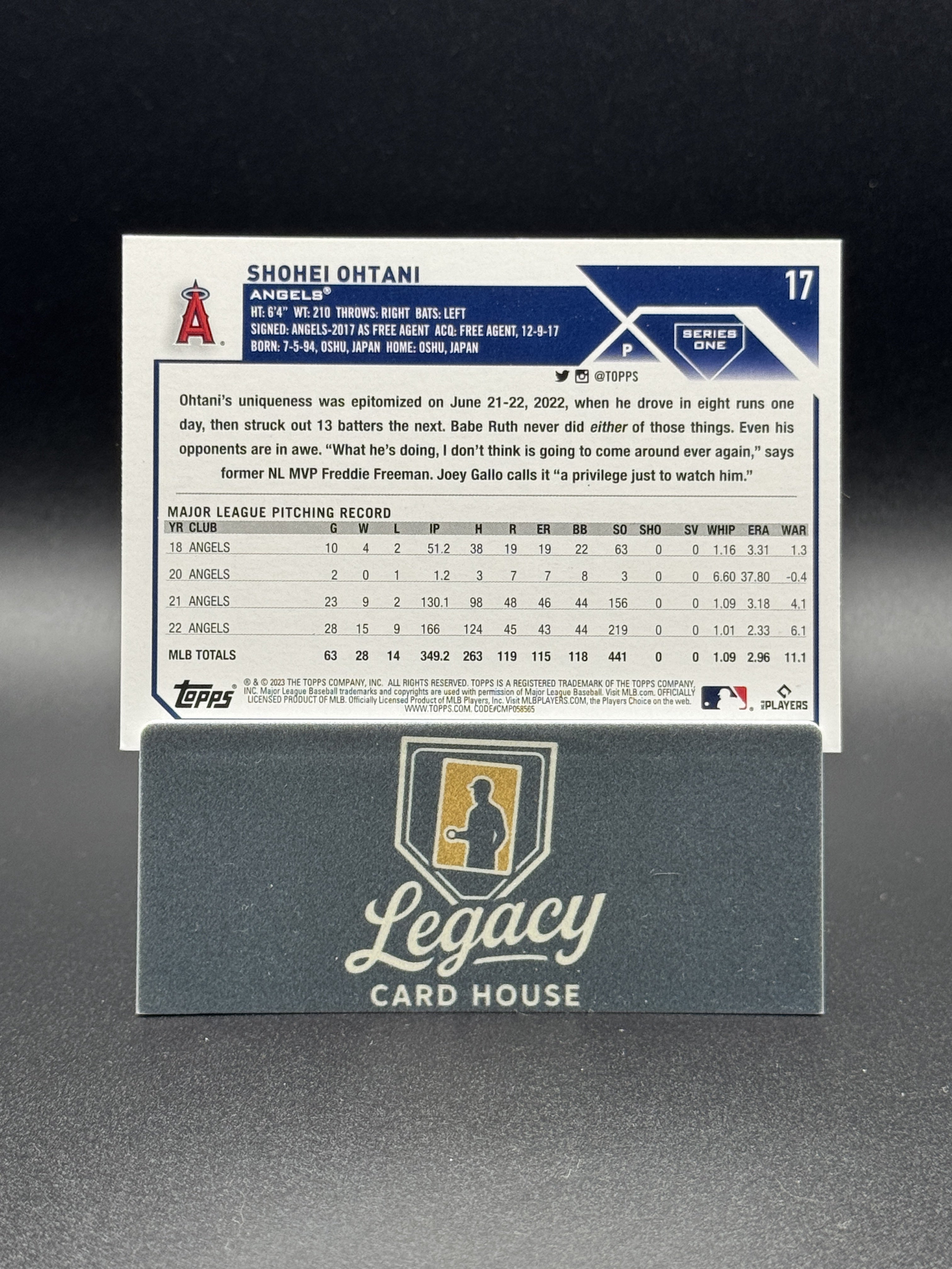 2023 Topps #17 Shohei Ohtani