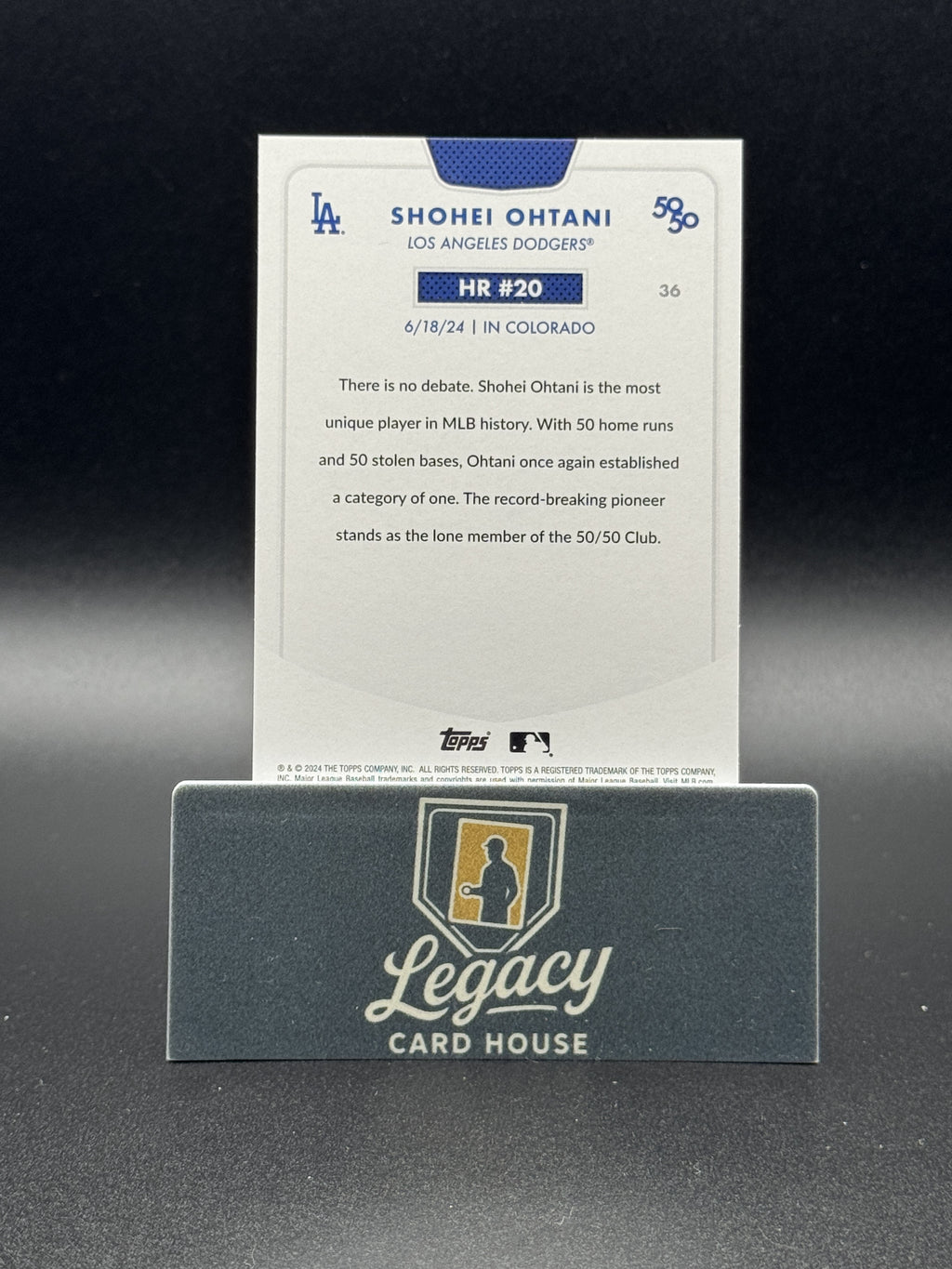 2024 Topps 50/50: Shohei Ohtani #36 Shohei Ohtani
