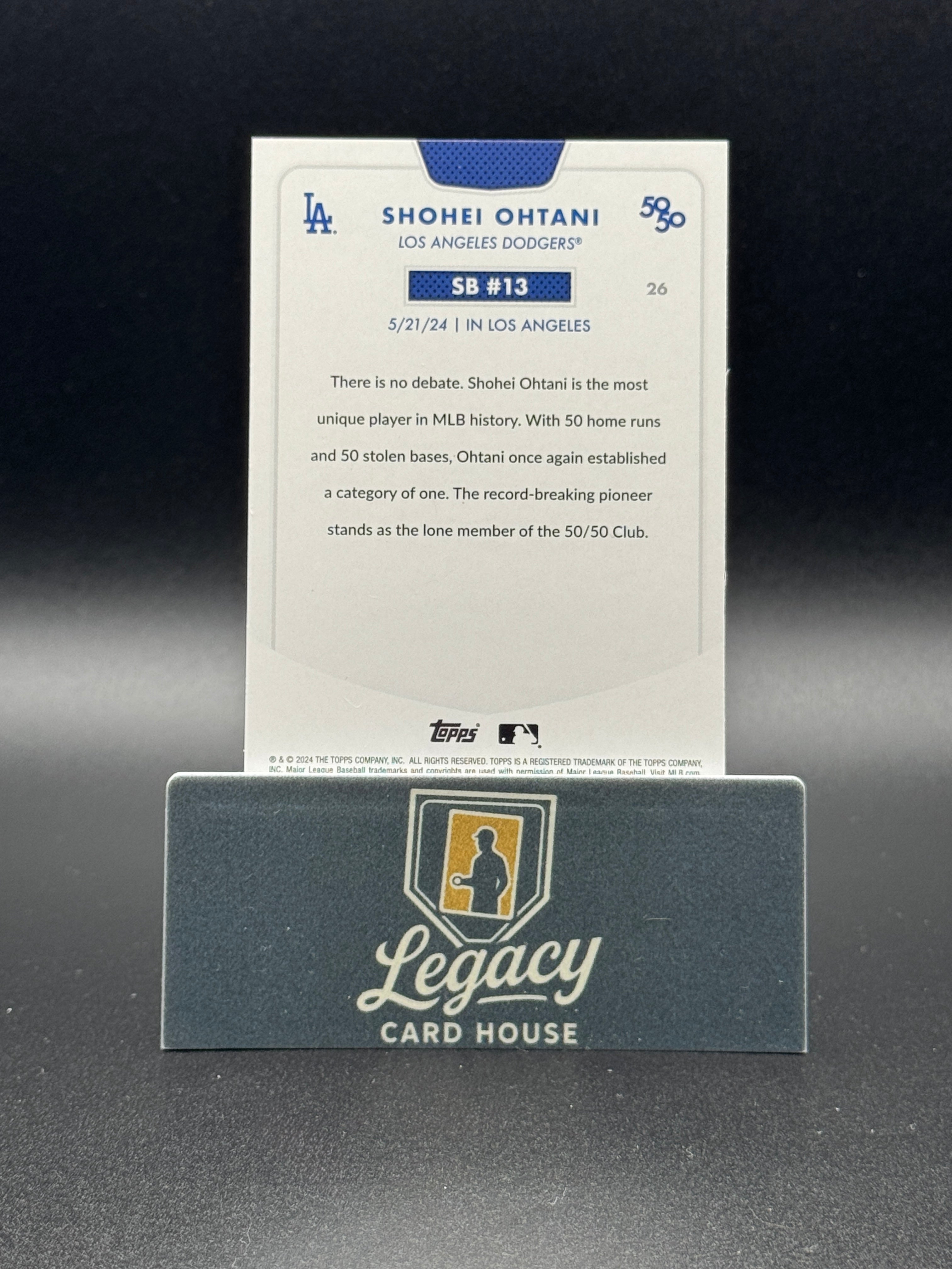 2024 Topps 50/50: Shohei Ohtani #26 Shohei Ohtani