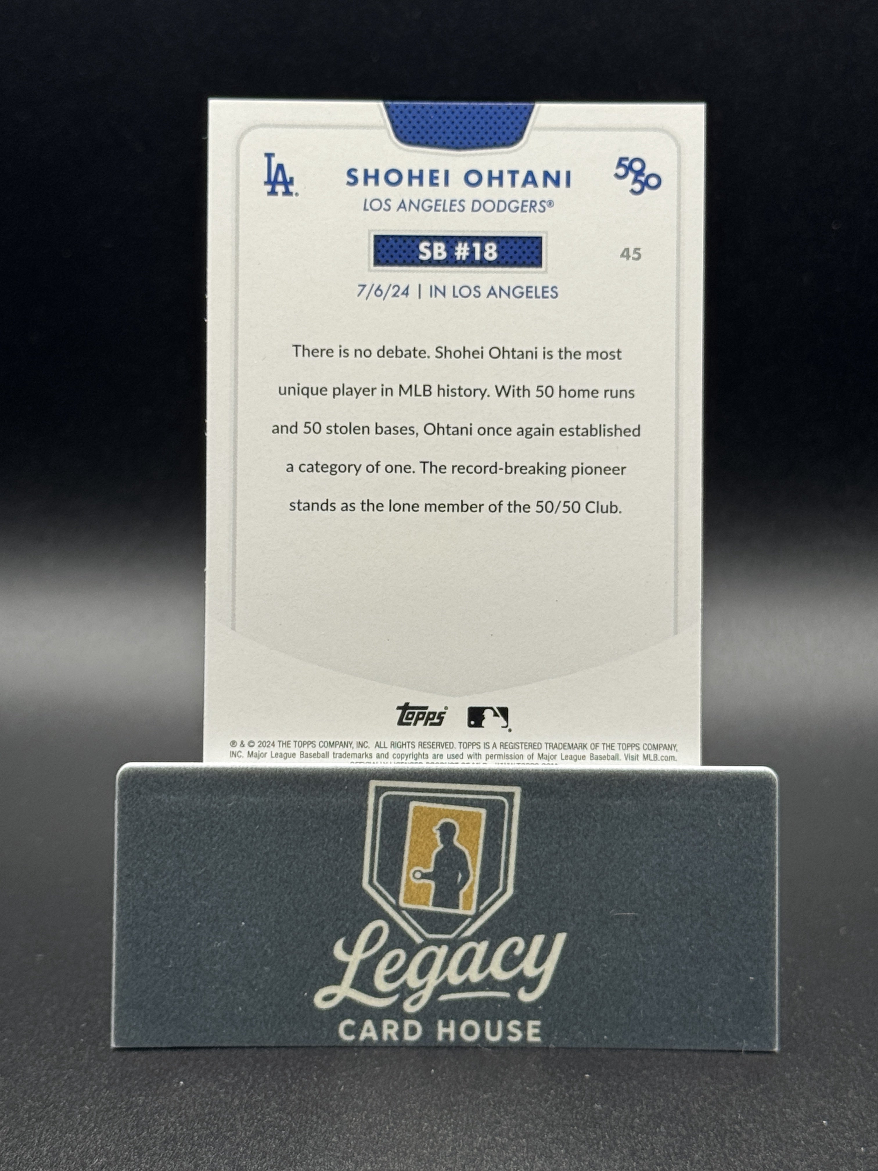 2024 Topps 50/50: Shohei Ohtani #45 Shohei Ohtani