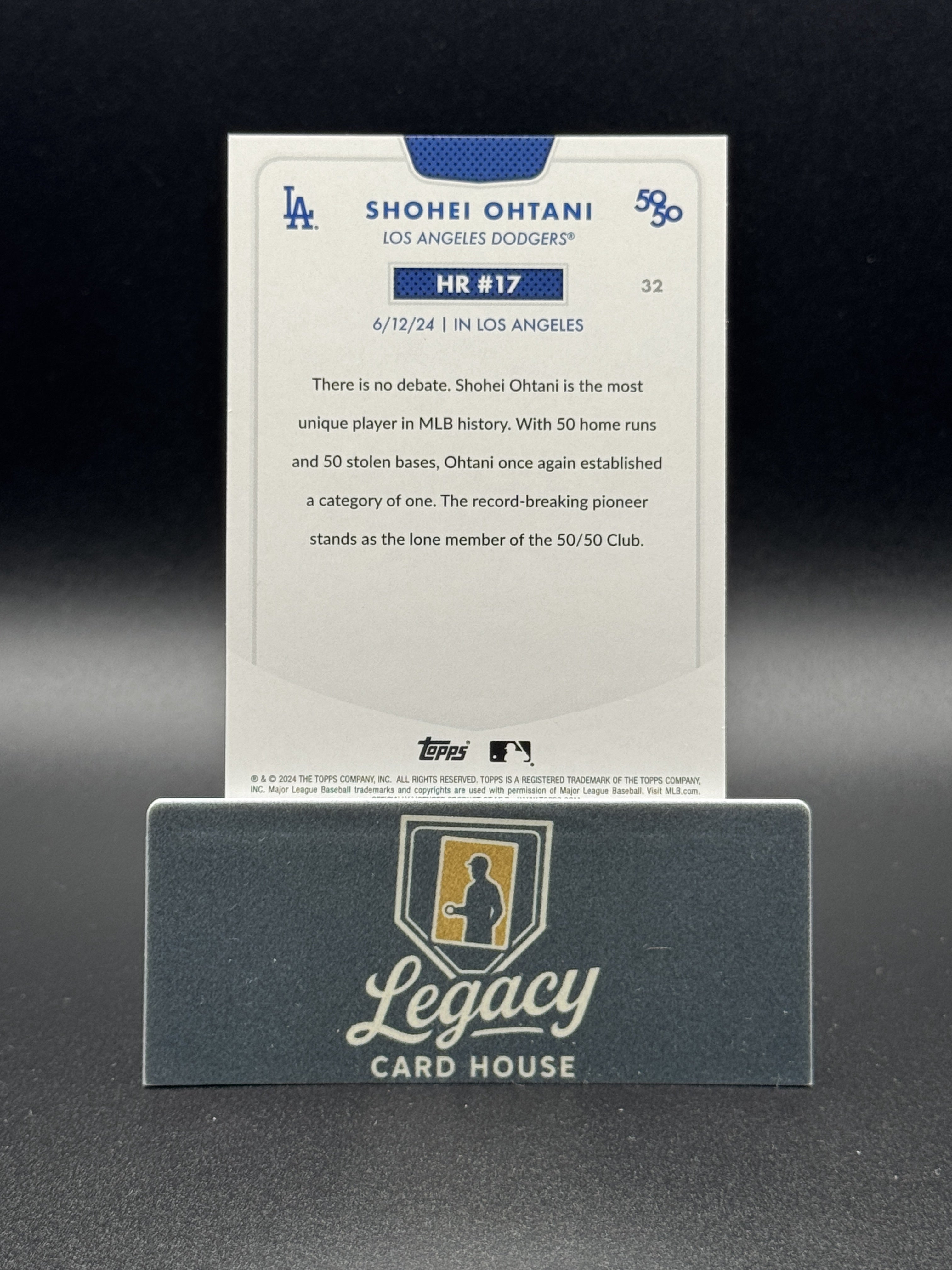 2024 Topps 50/50: Shohei Ohtani #32 Shohei Ohtani