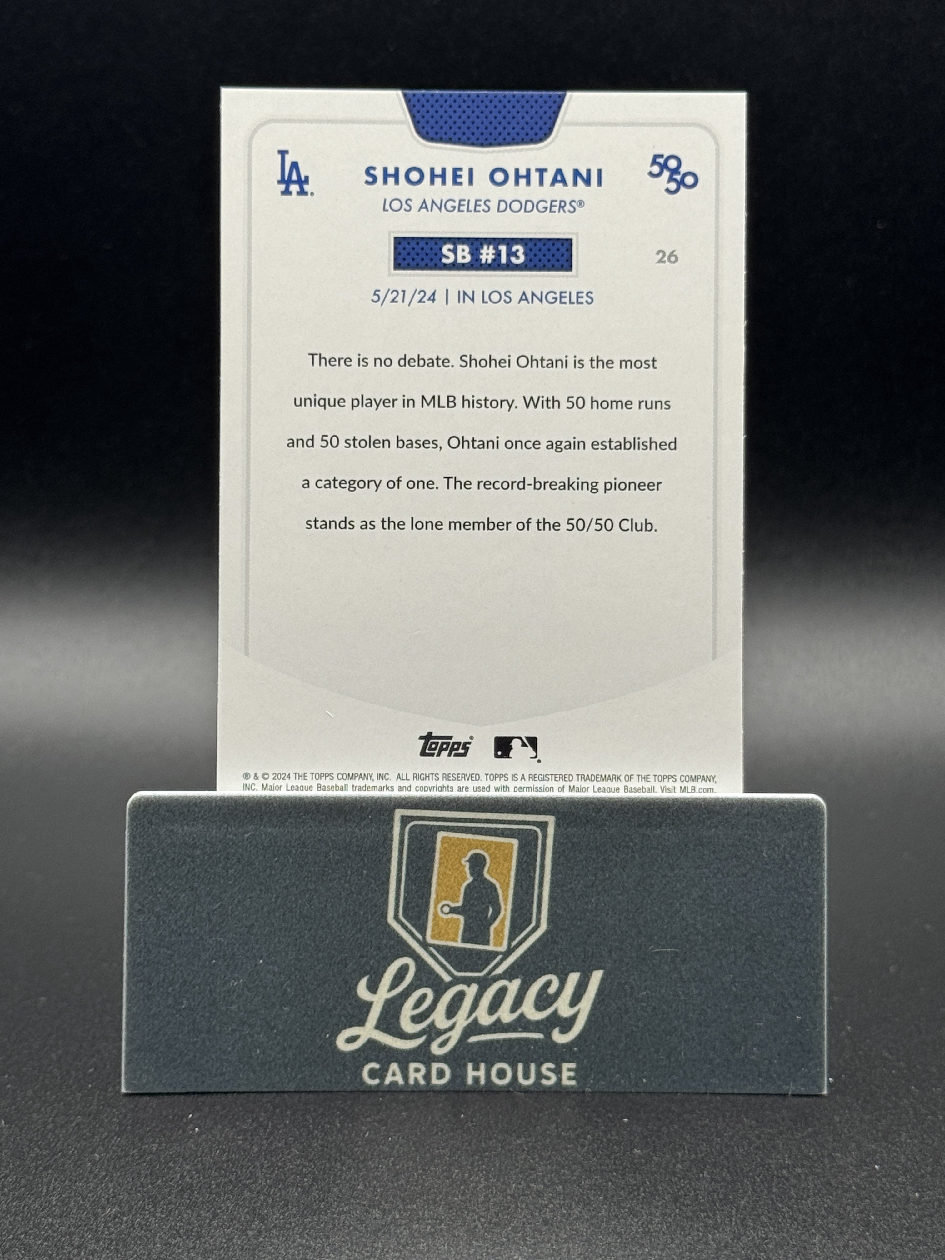 2024 Topps 50/50: Shohei Ohtani #26 Shohei Ohtani
