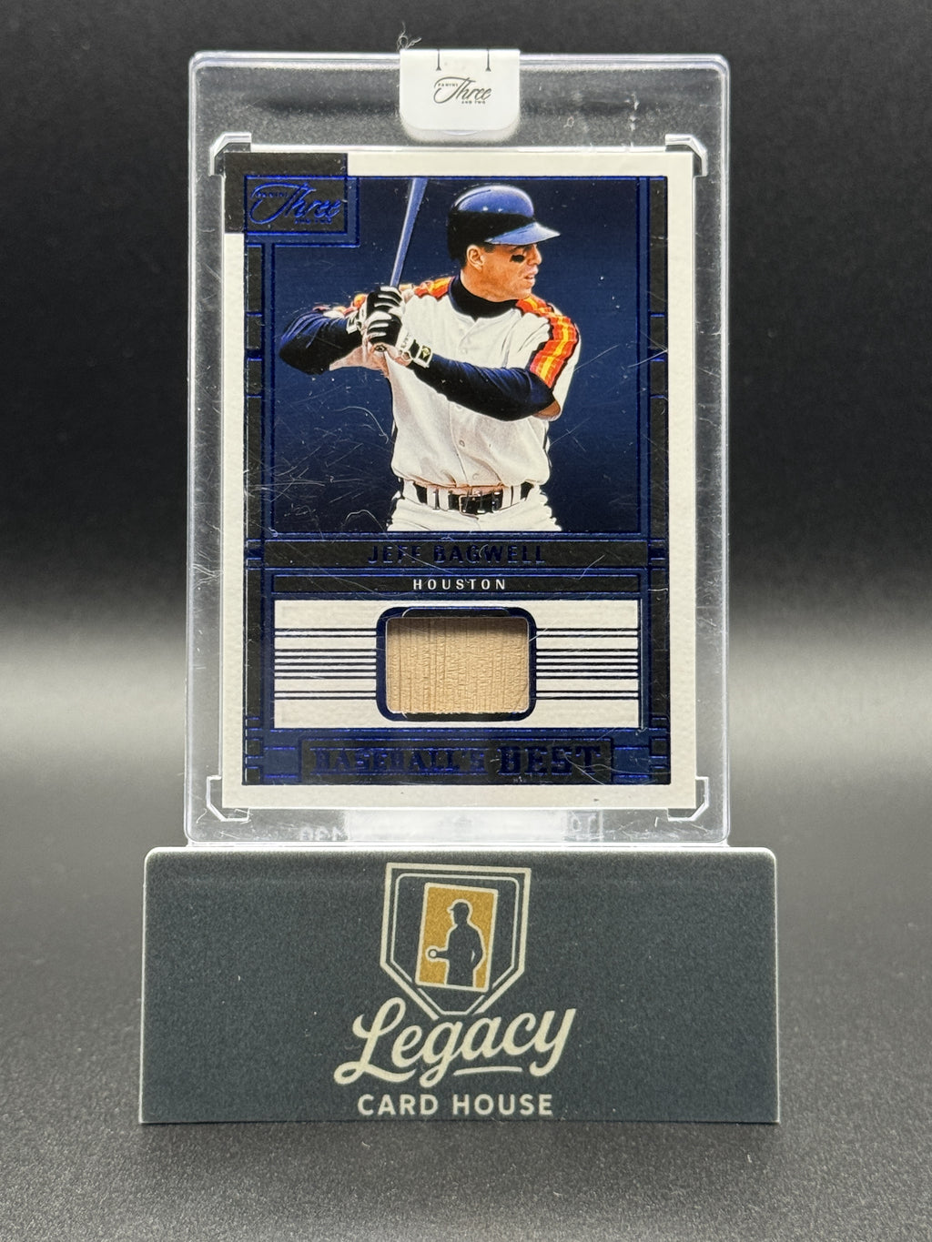 2024 Panini Three and Two #BBM-JB Jeff Bagwell Baseball's Best Mem. Blue #/15