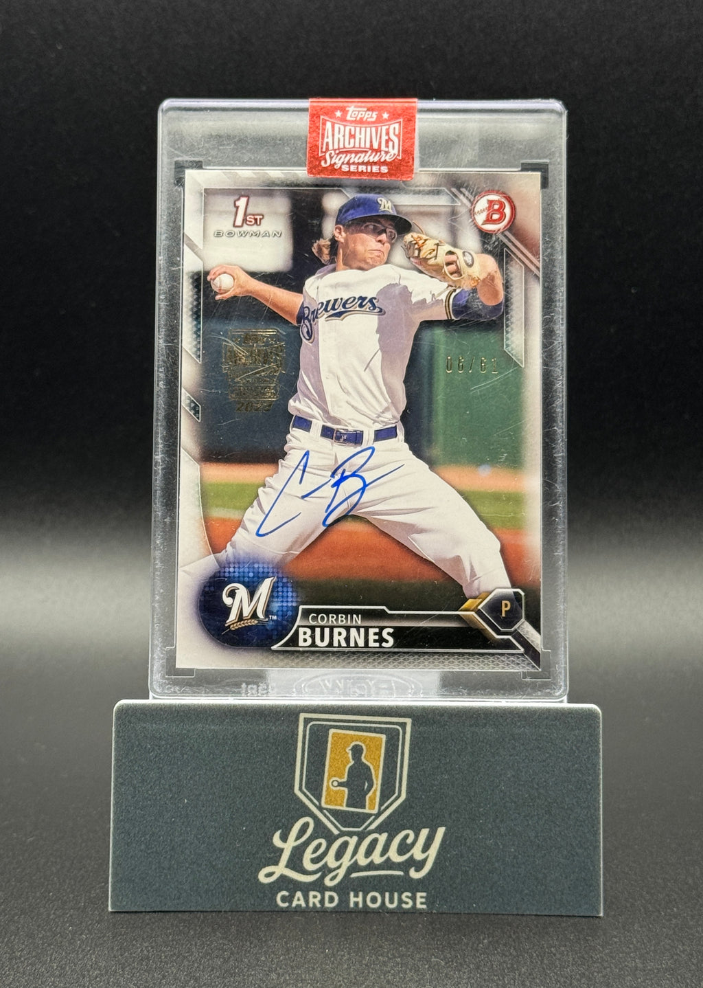 2023 Topps Archive Signature Series Corbin Burnes Auto /61