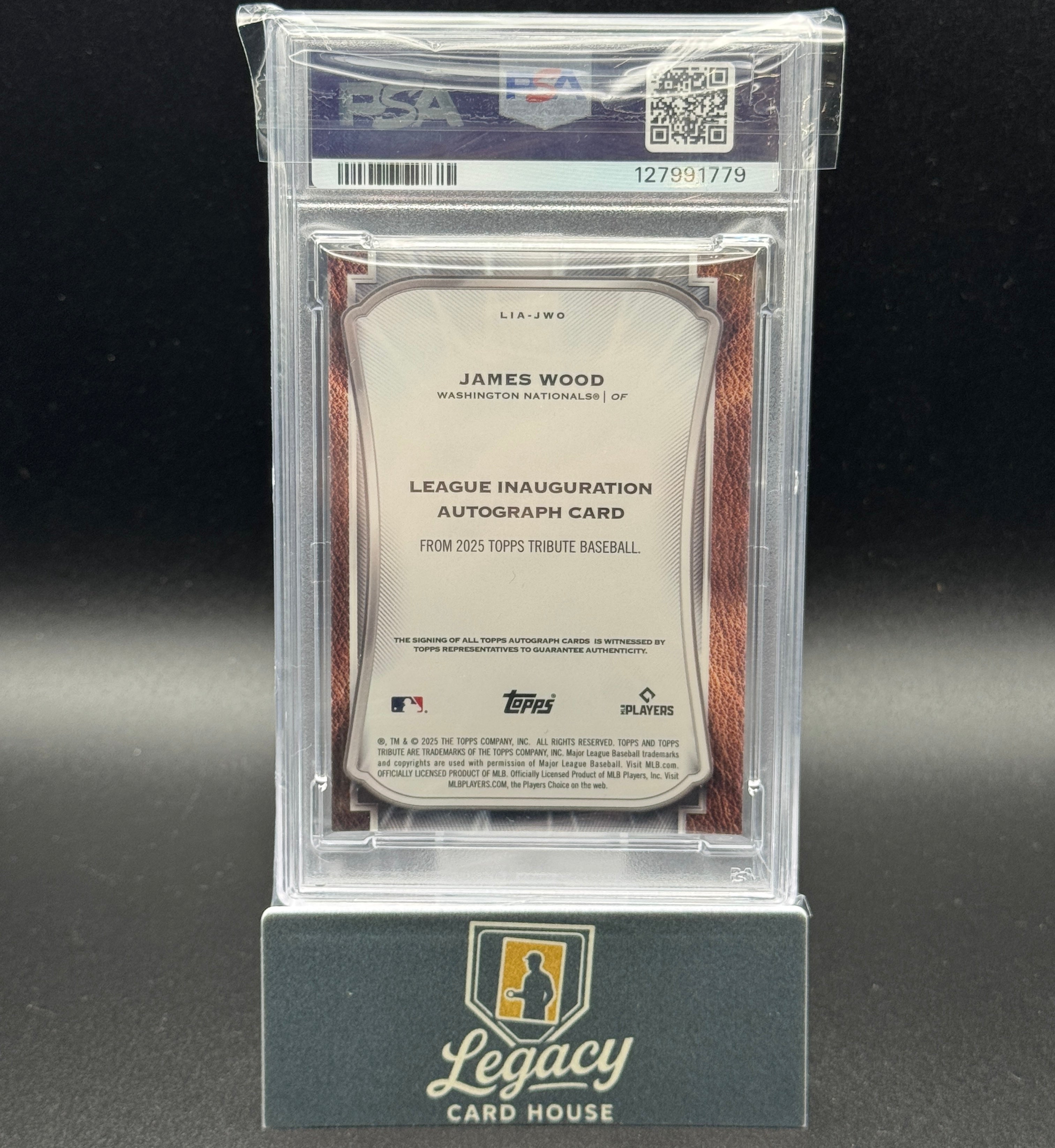 2025 Topps Tribute James Wood League Inauguration Autographs Purple #/50