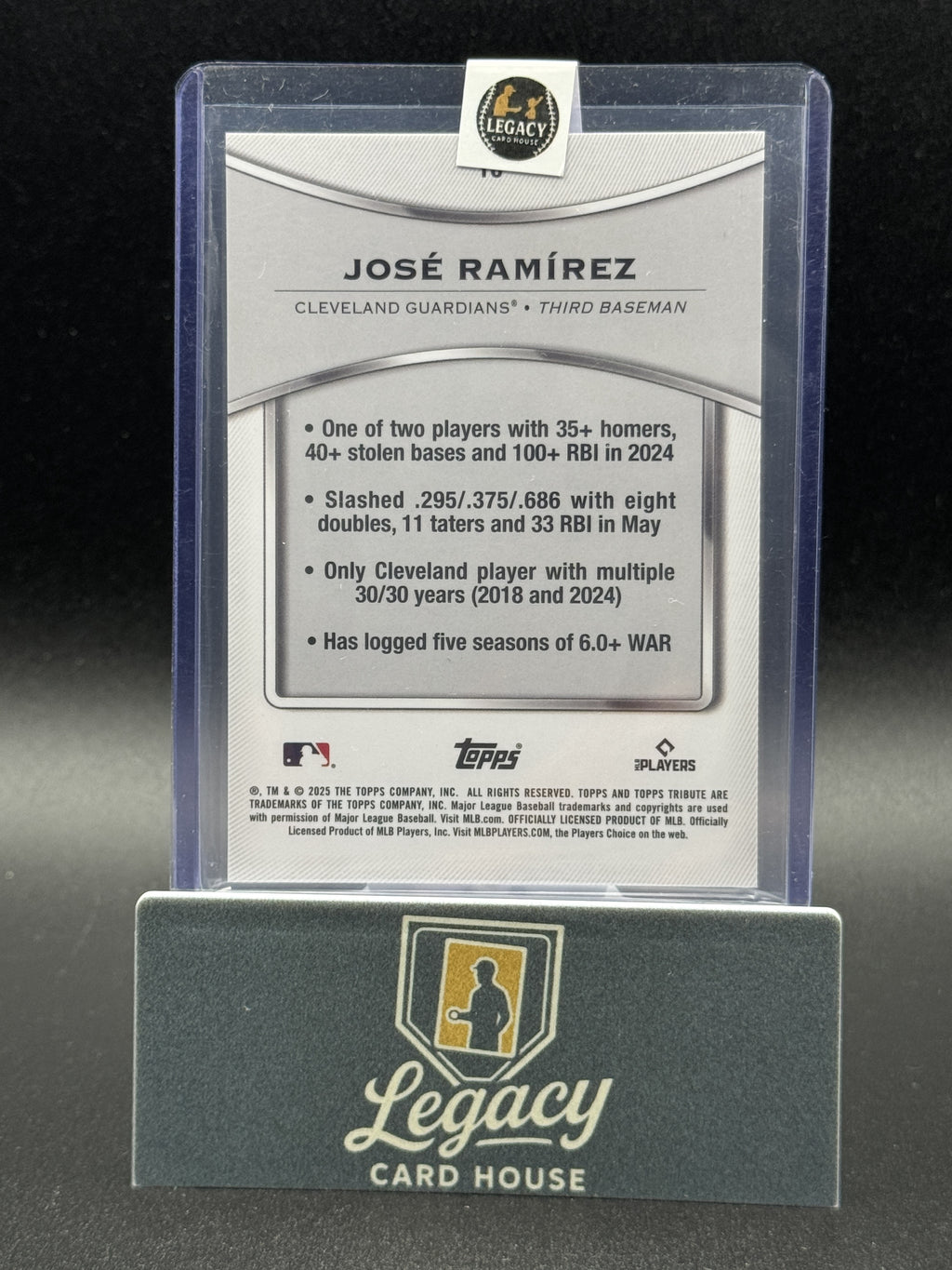 2025 Topps Tribute #16 José Ramírez Blue #/150