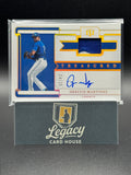2023 Panini National TreasuresOrelvis Martinez Treasured Mat. Sig Holo Gold #/25
