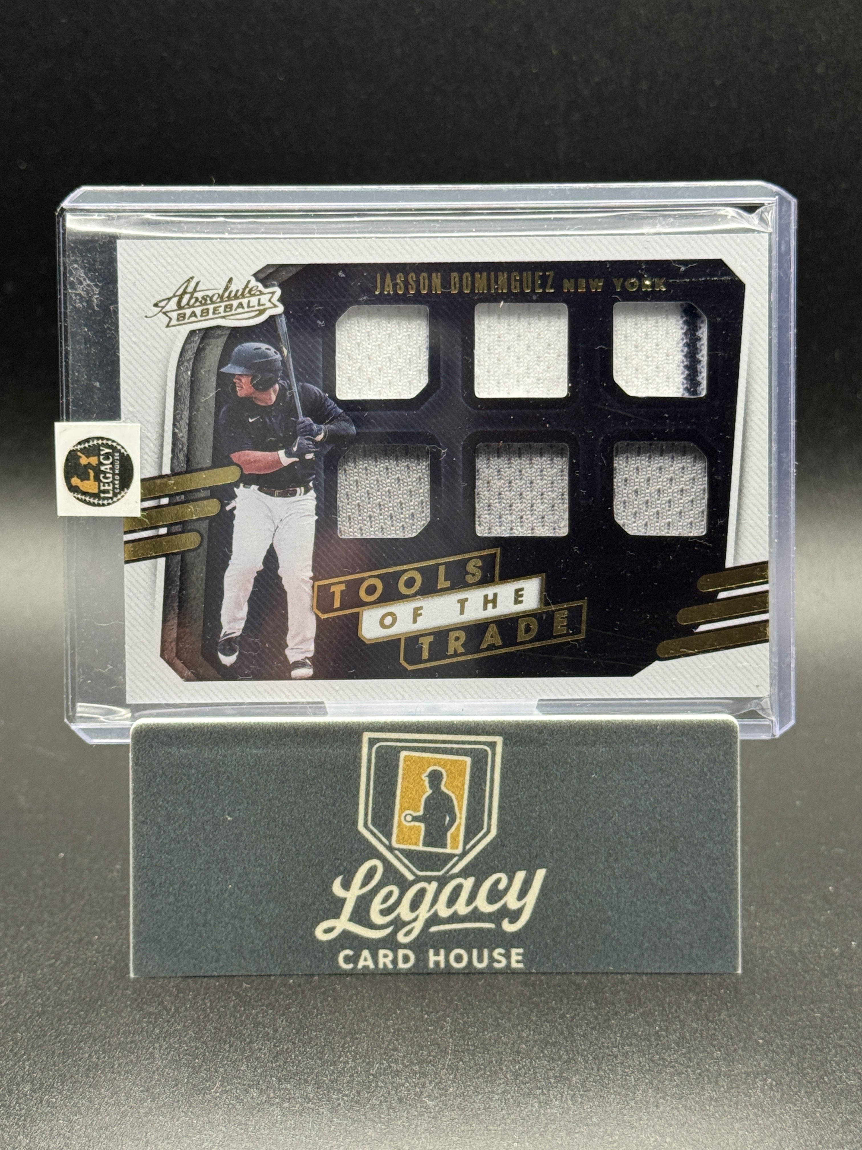 2021 Panini Absolute #TT6-JD Jasson Dominguez Tools of the Trade 6 Swatch