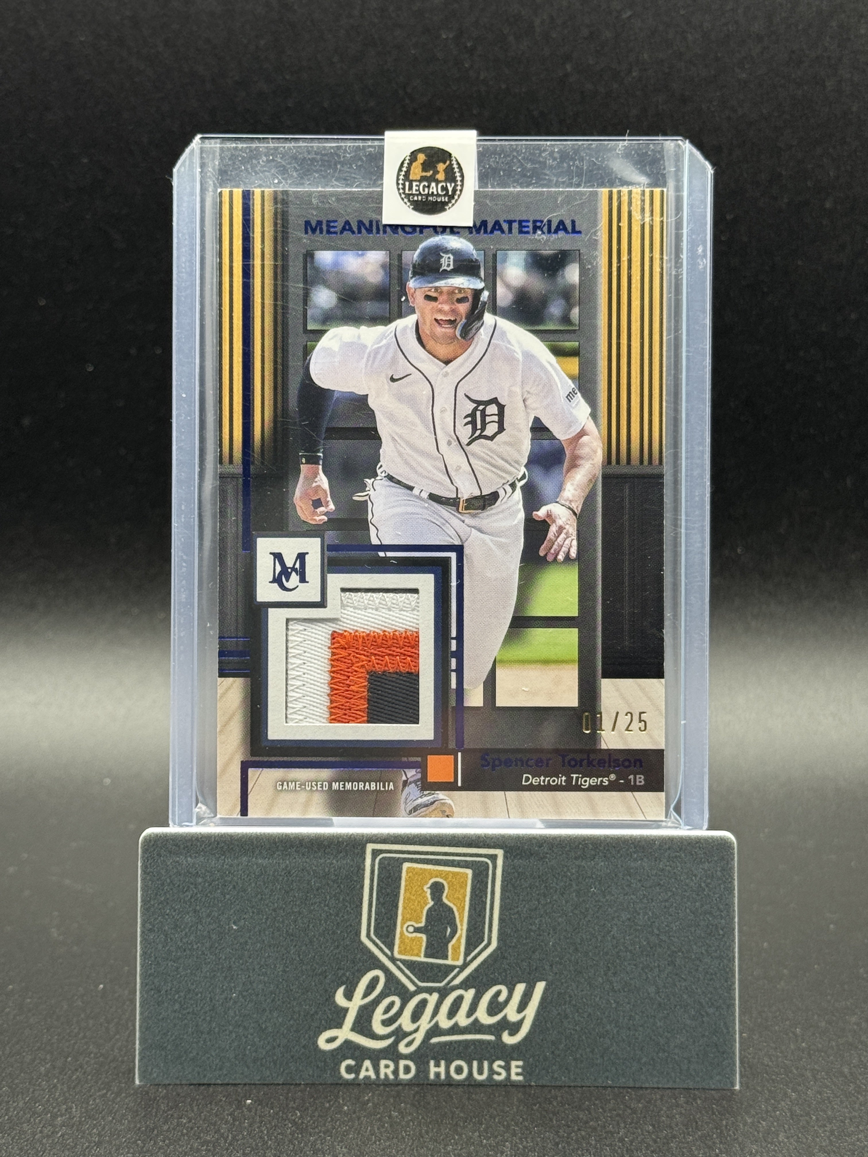 2024 Topps Museum Coll. Spencer Torkelson Meaningful Mat. Relics Sapphire #/25