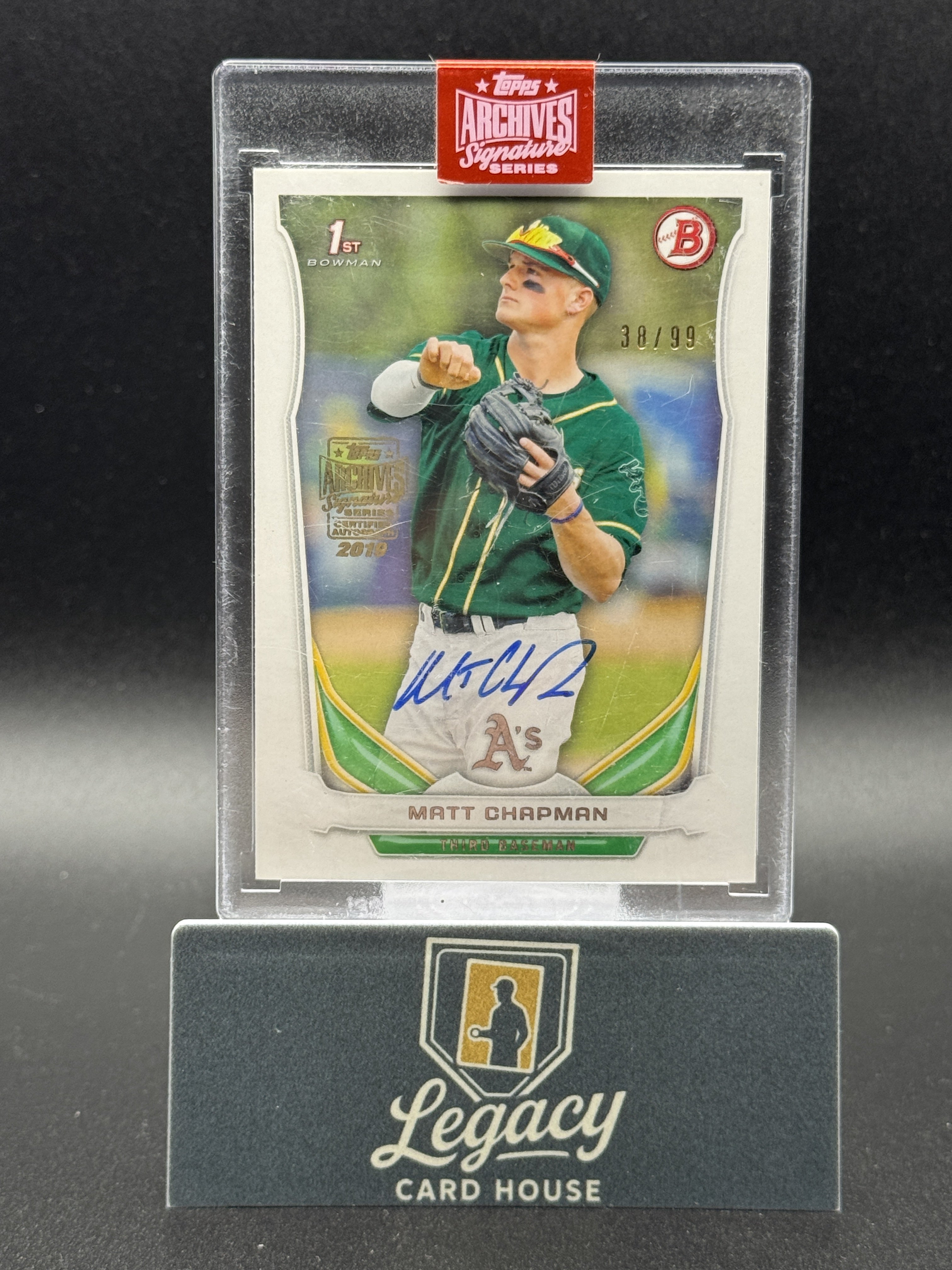 2019 Topps Archives Signature Series Matt Chapman Auto #/99