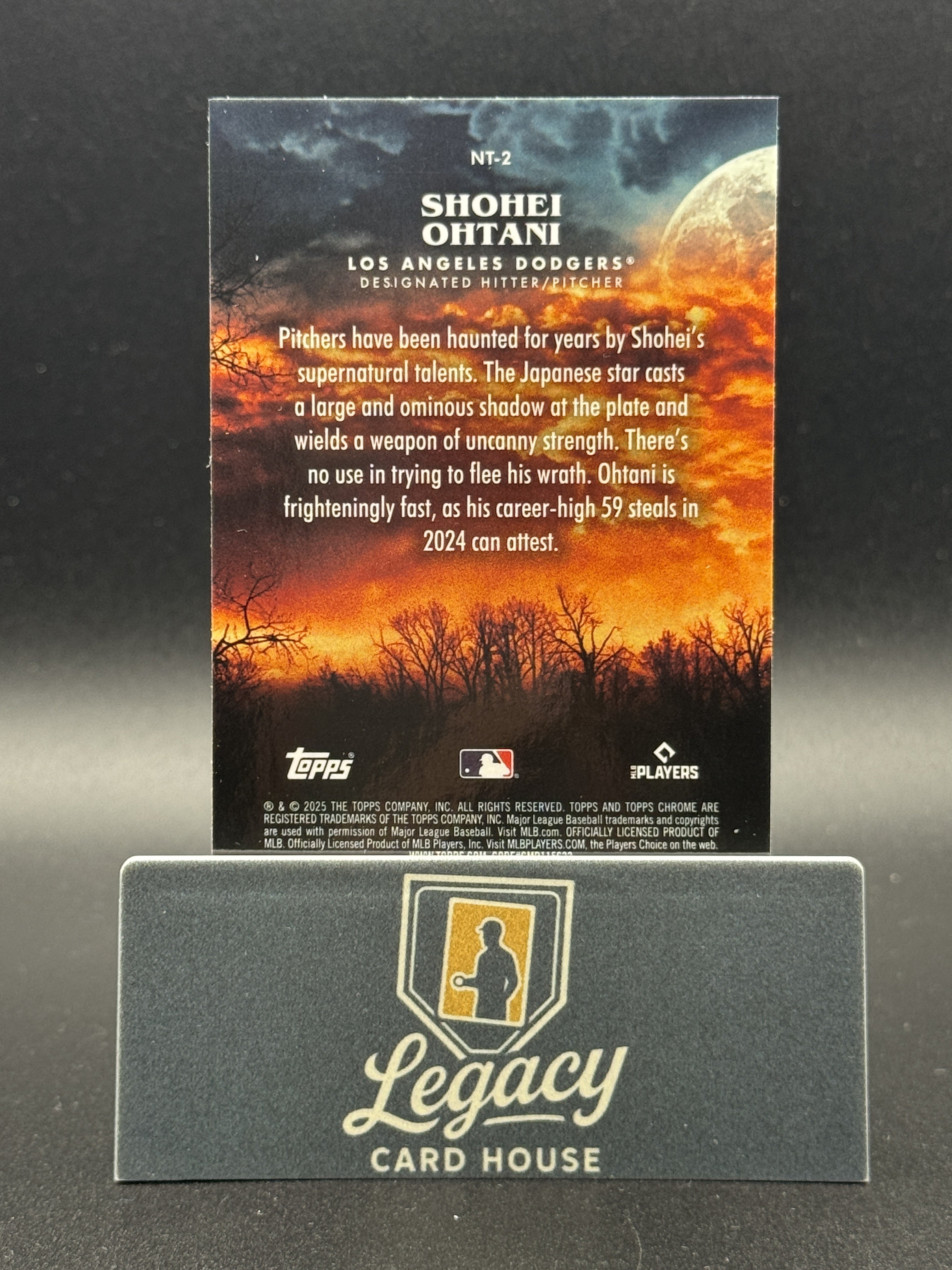 2025 Topps Update #NT-2 Shohei Ohtani Night Terrors