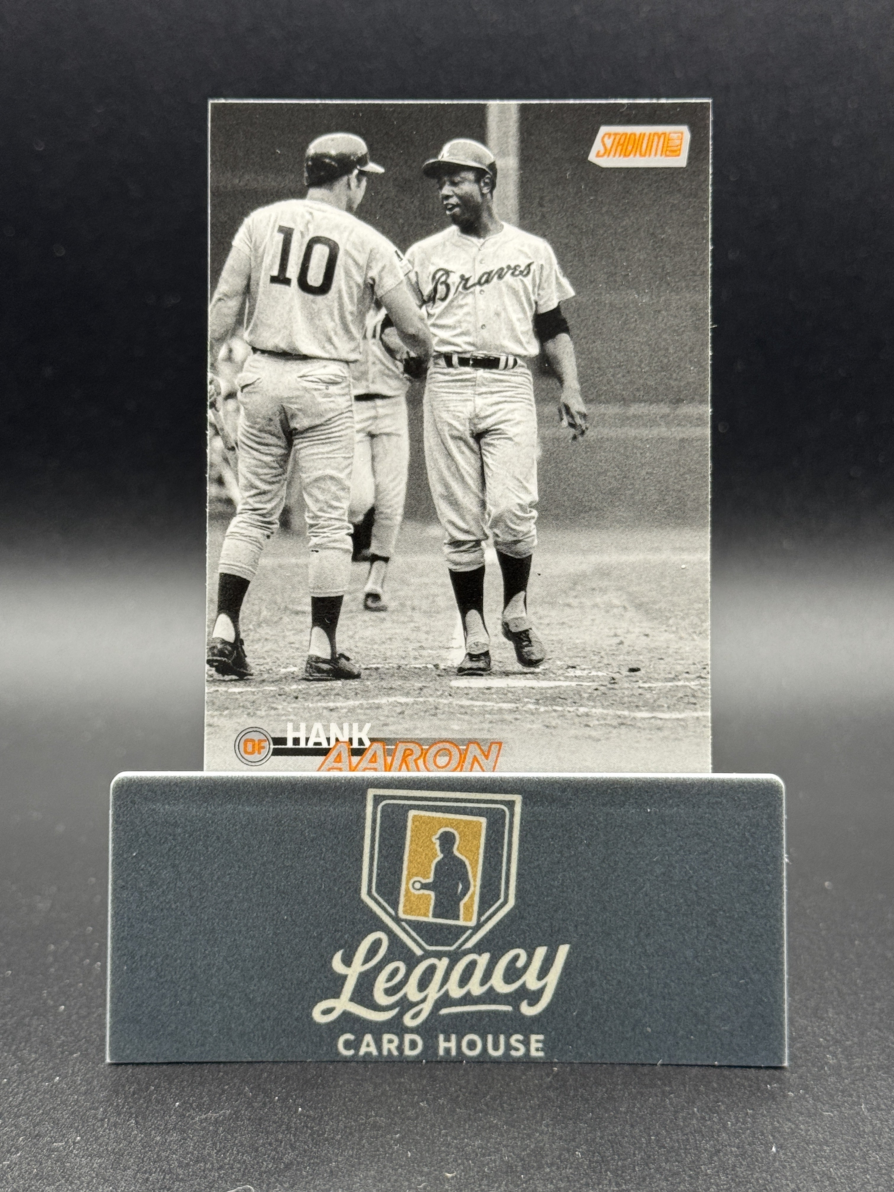 2023 Stadium Club #103 Hank Aaron Black and White