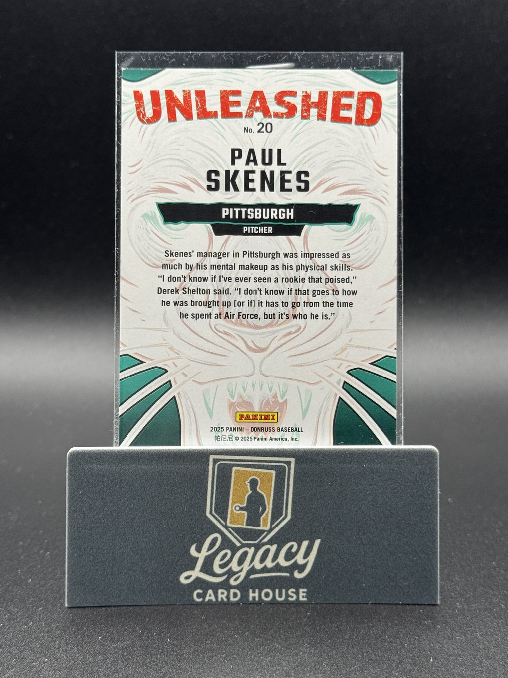 2025 Donruss #20 Paul Skenes Unleashed Purple Ice #/99