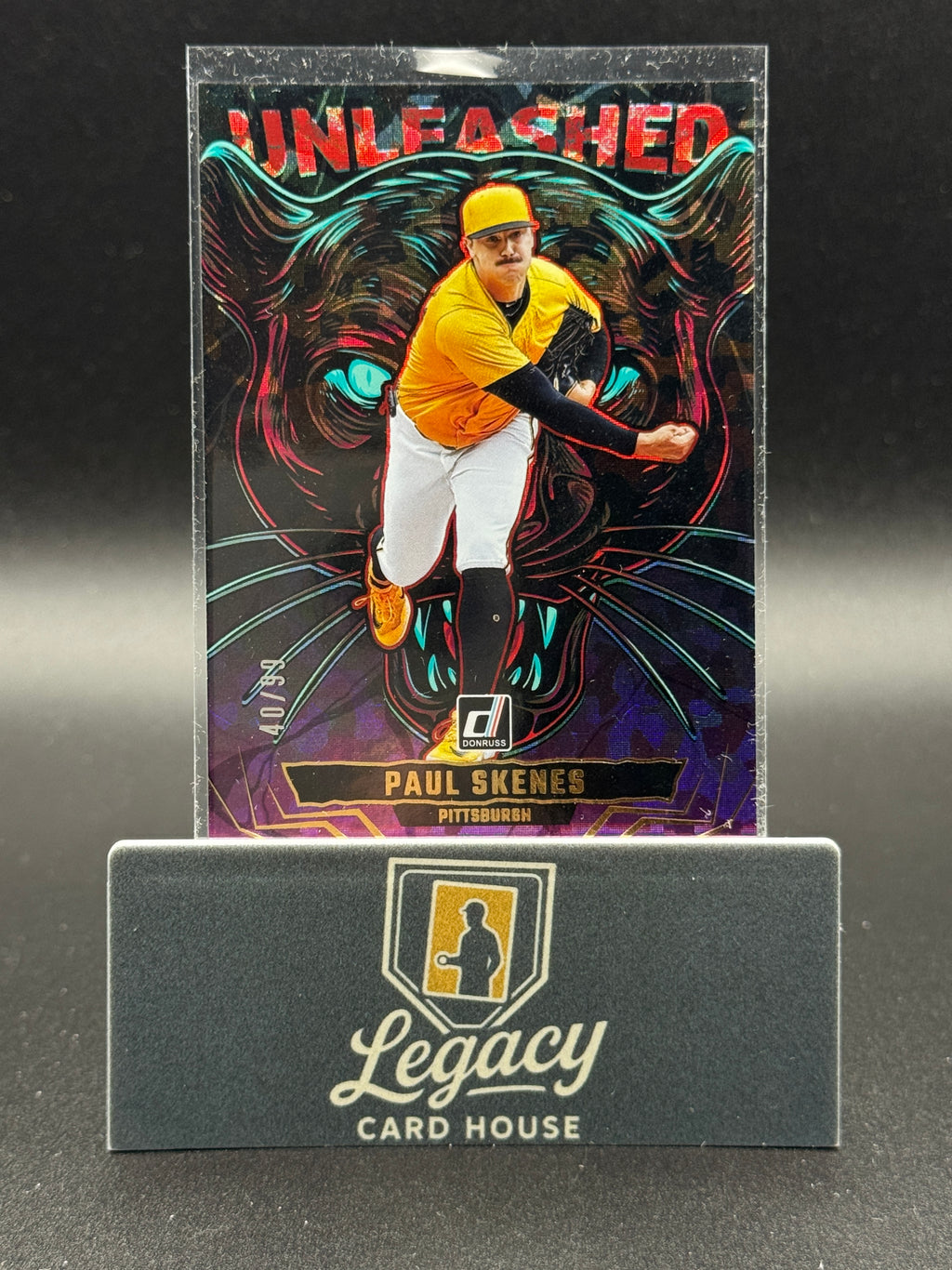 2025 Donruss #20 Paul Skenes Unleashed Purple Ice #/99