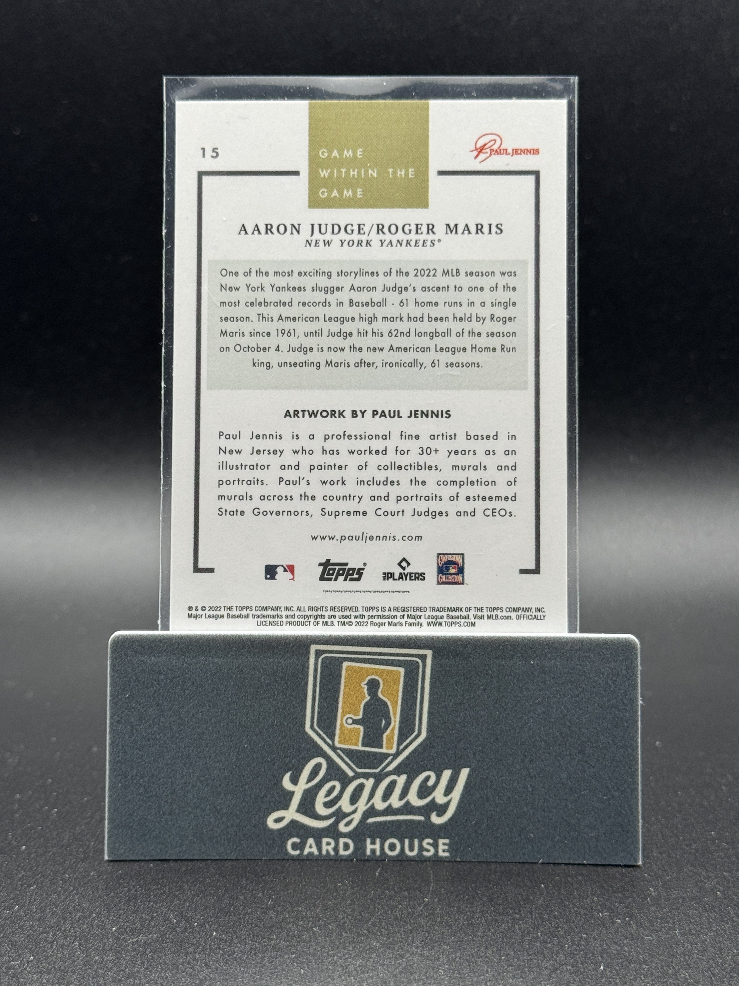 2022 Topps Game Within the Game #15 Aaron Judge / Roger Maris