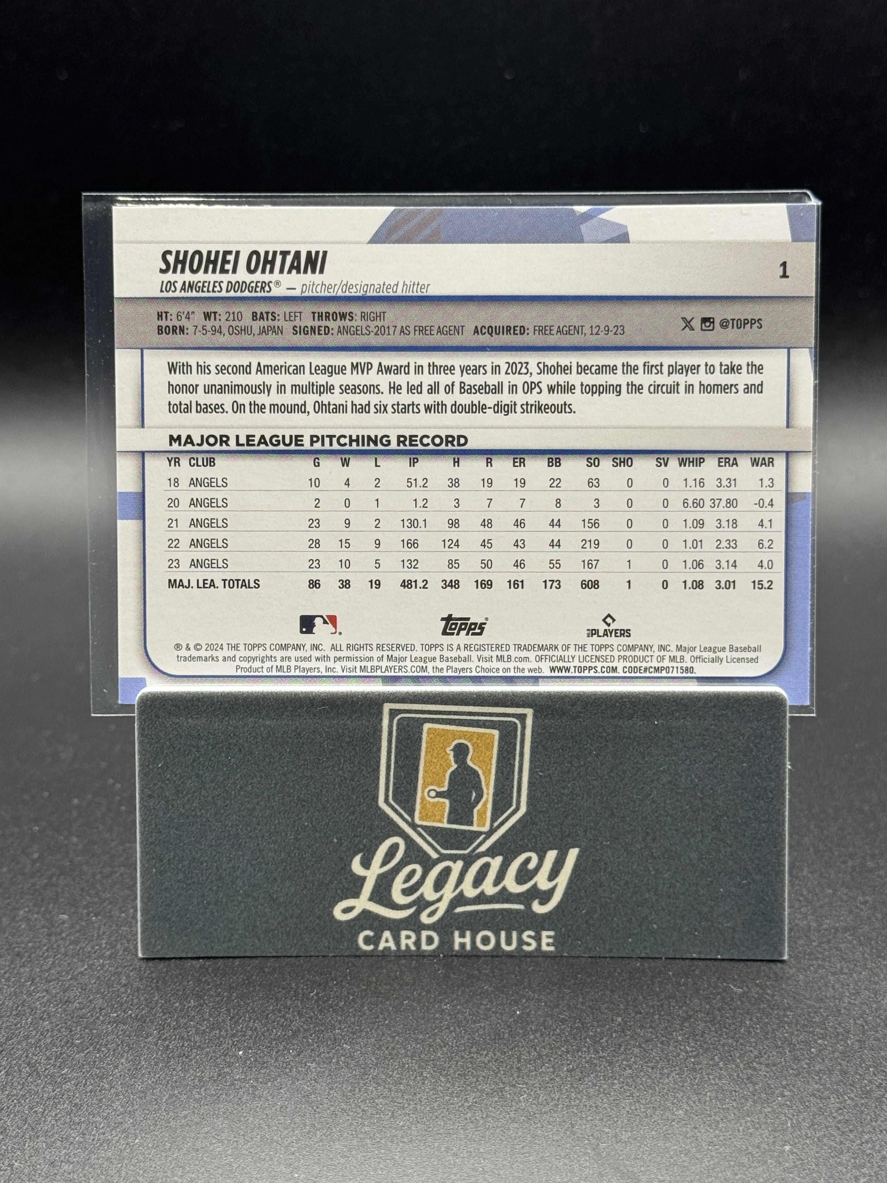 2024 Topps Big League #1 Shohei Ohtani