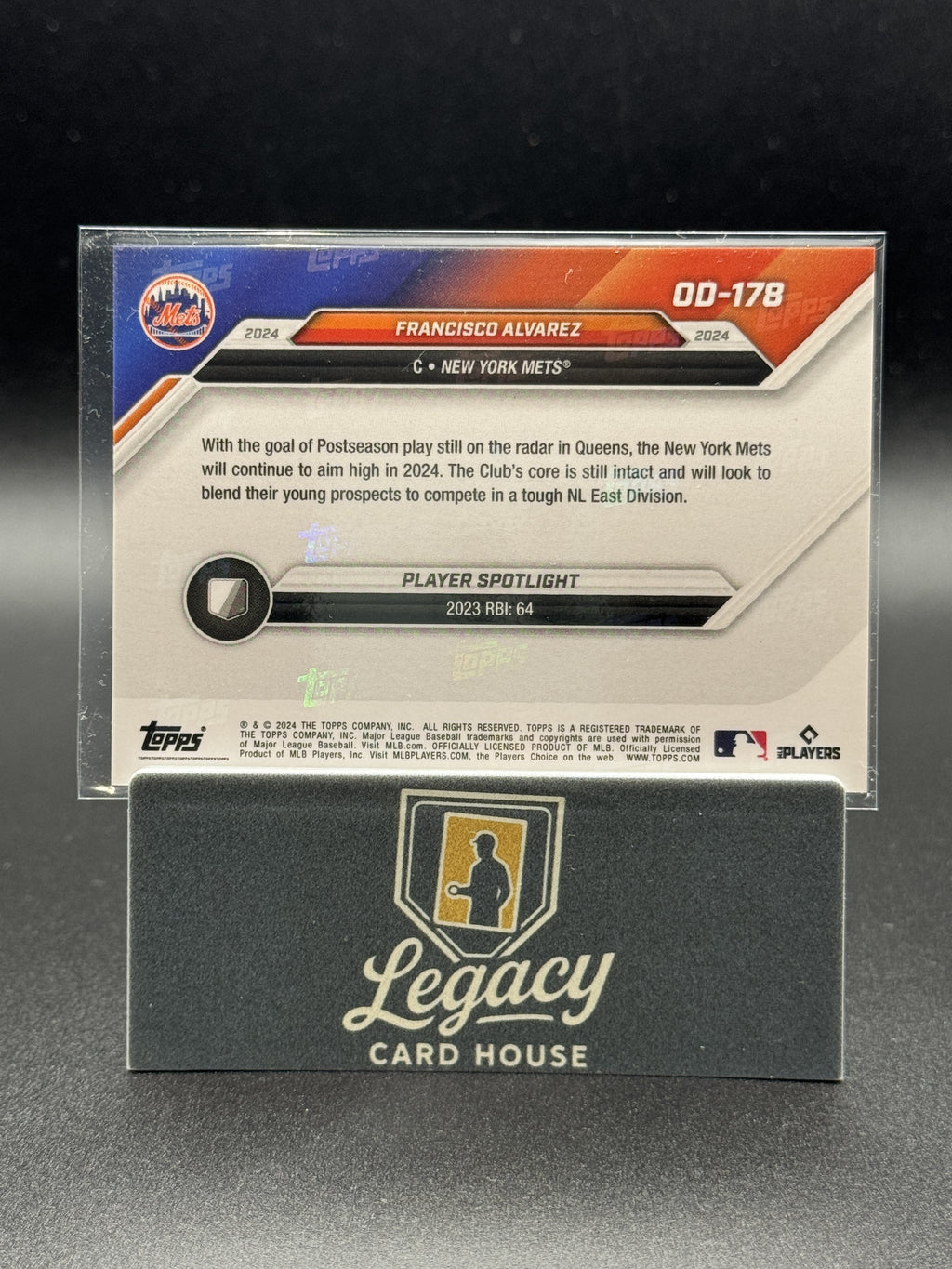 2024 Topps Now Road to Opening Day #OD-178 Francisco Alvarez Gold Foil #/24