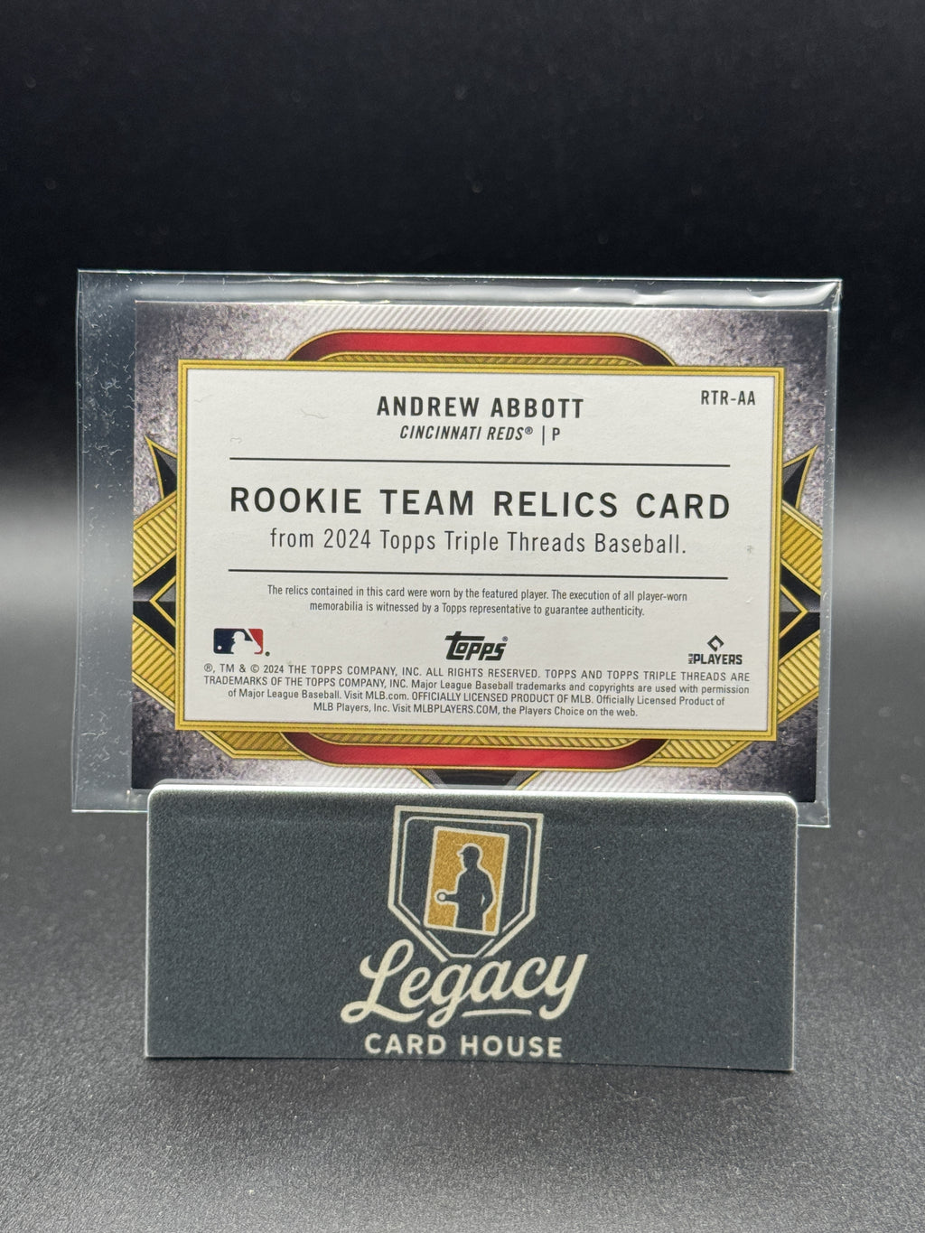 2024 Topps Triple Threads - Rookie Team Relics #RTR-AA Andrew Abbott #/36