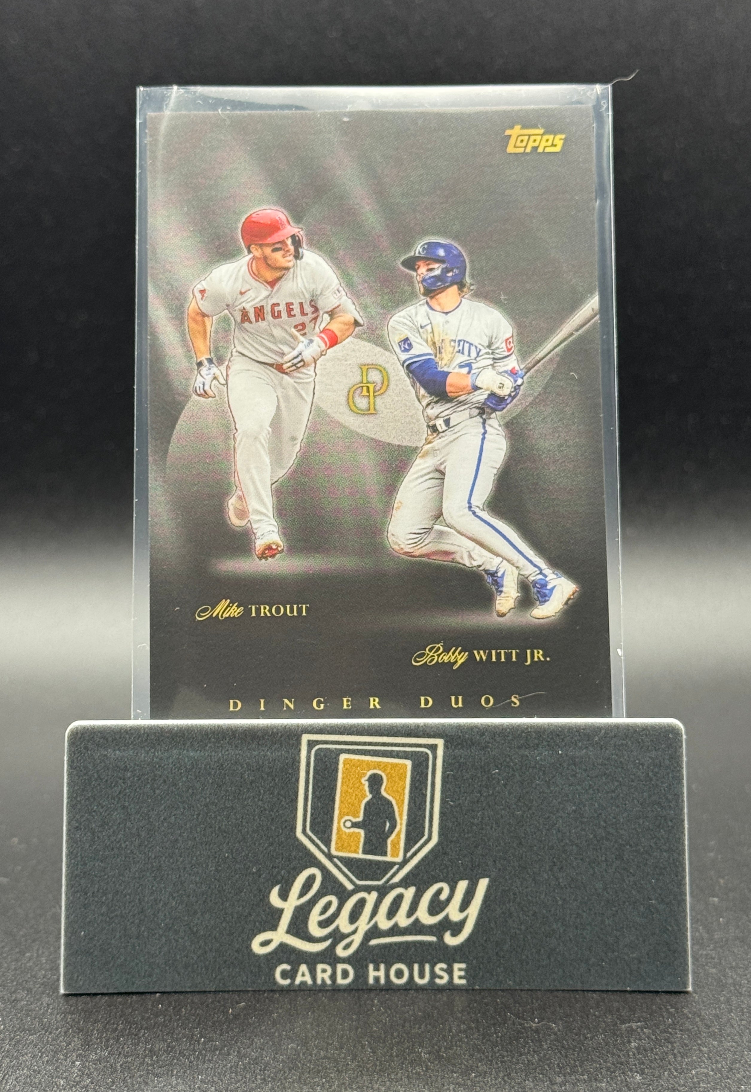 2025 Topps Dynamic Duals #DD-04 Mike Trout / Bobby Witt Jr. Dinger Duos