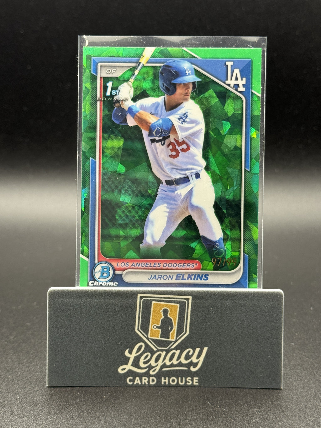 2024 Bowman Sapphire Edition #BCP-106 Jaron Elkins Green #/99