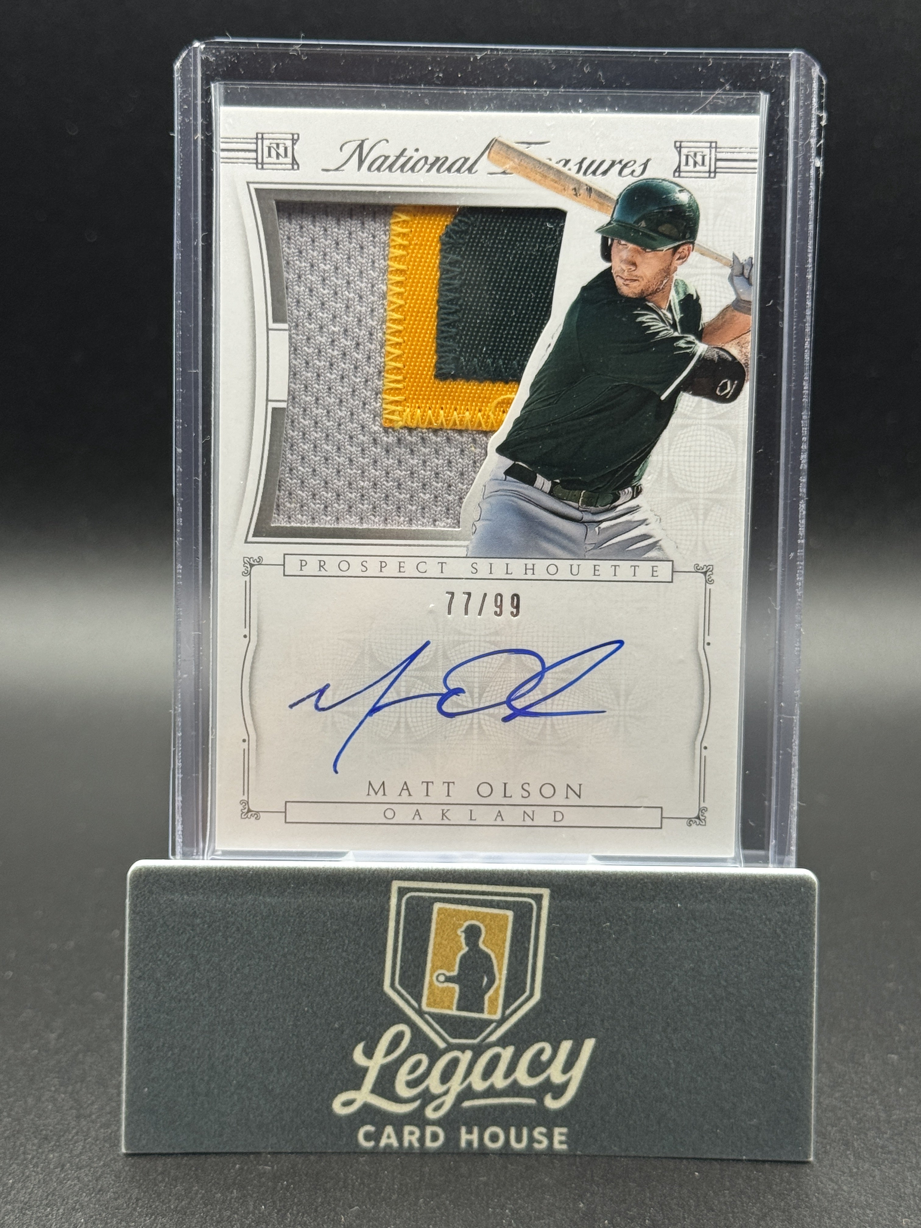 2015 Panini National Treasures #27 Matt Olson Prospect Silhouette Autos #/99