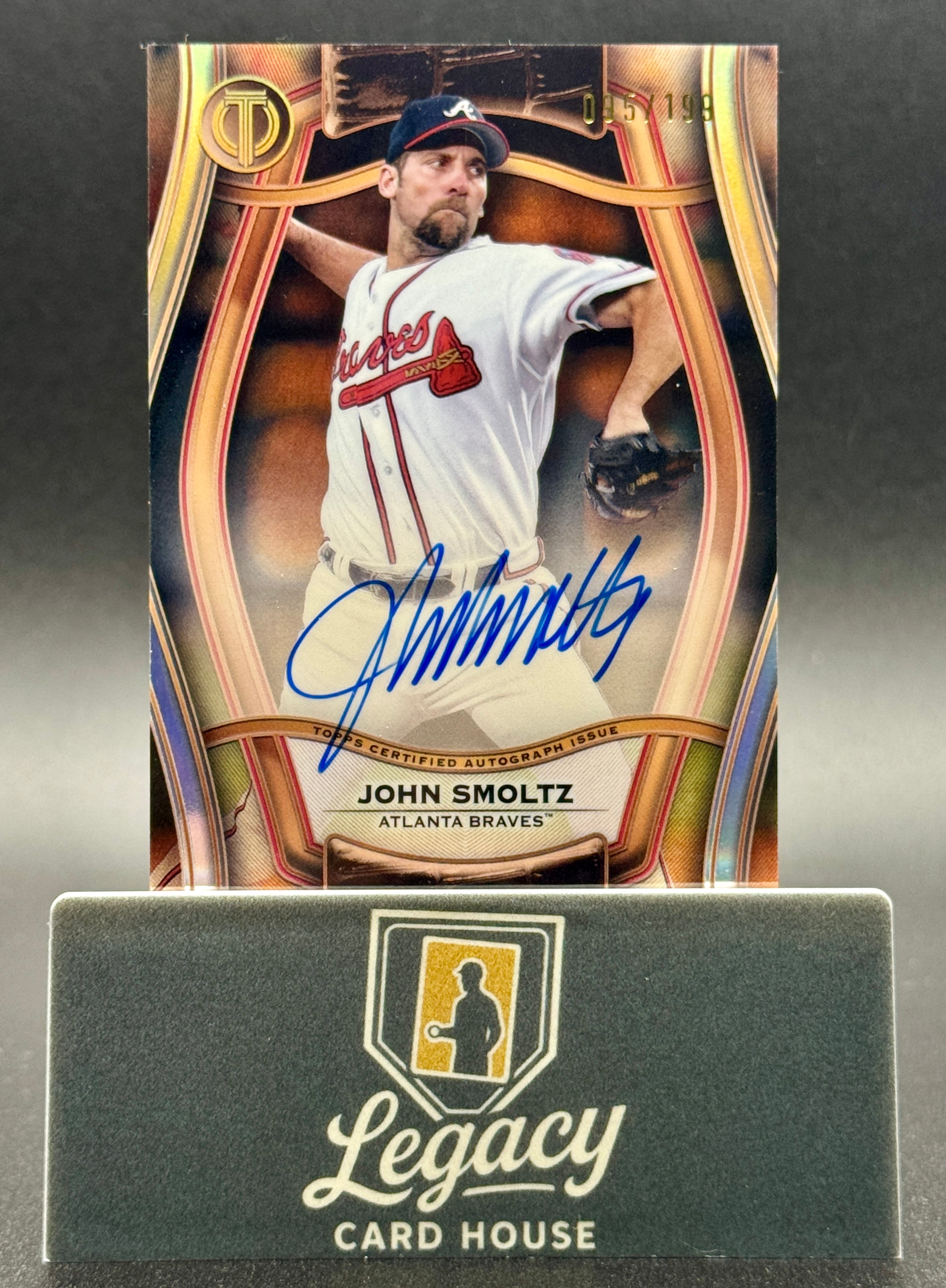 2025 Topps Tribute #PTGA-JS John Smoltz Pillars of the Game Autographs #/199