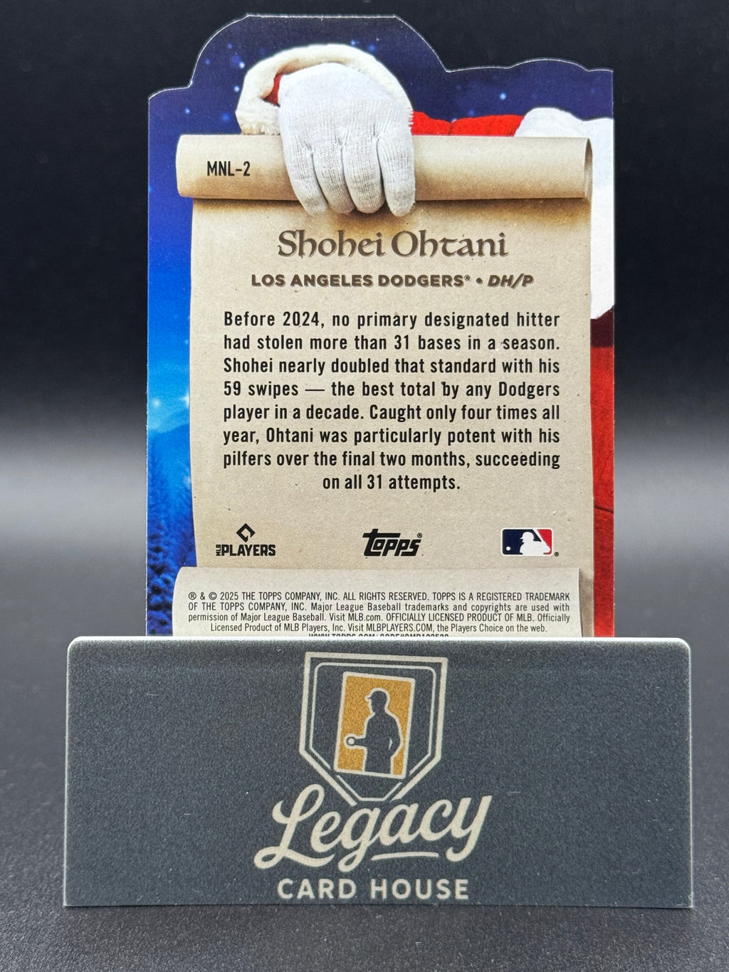 2025 Topps Holiday #MNL-2 Shohei Ohtani Making the Nice List