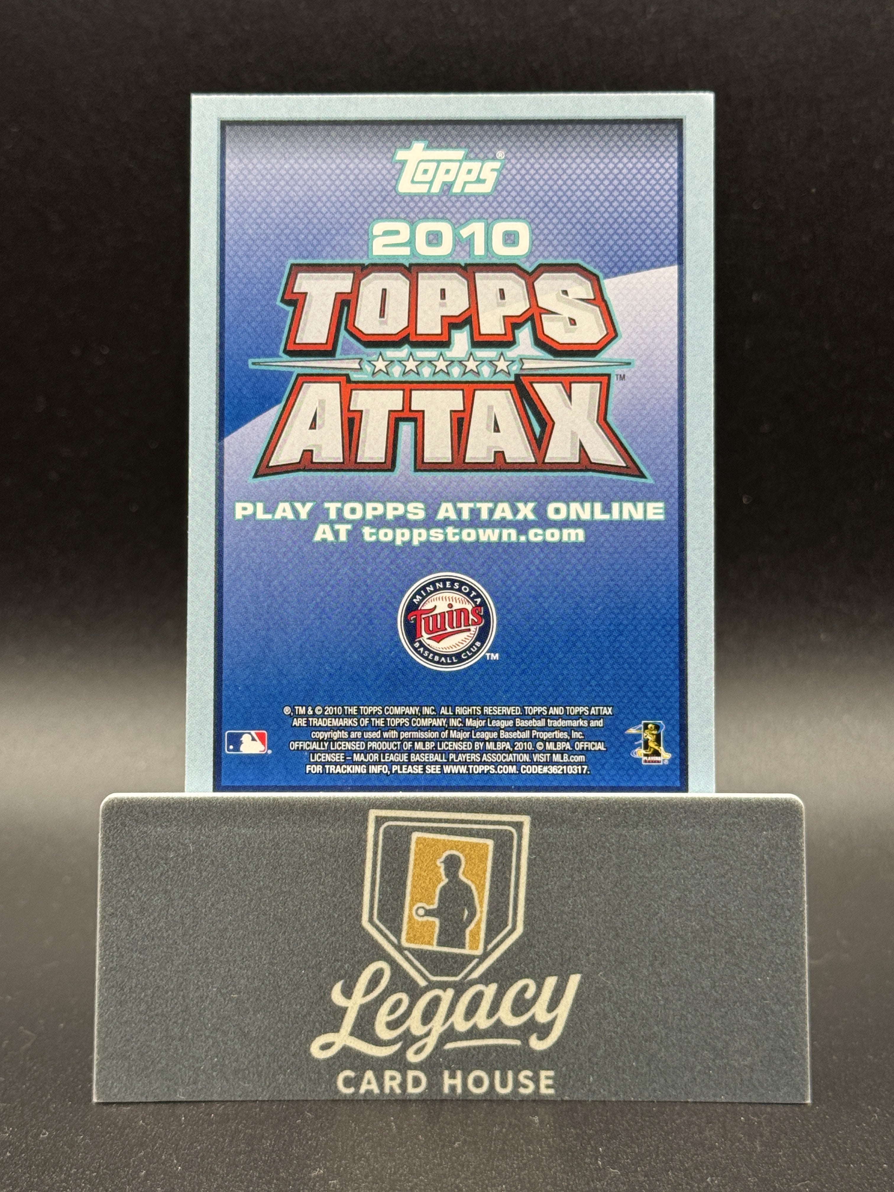 #NNO Joe Mauer 2025 Topps Holiday Buyback Topps Attack #NNO Joe Mauer