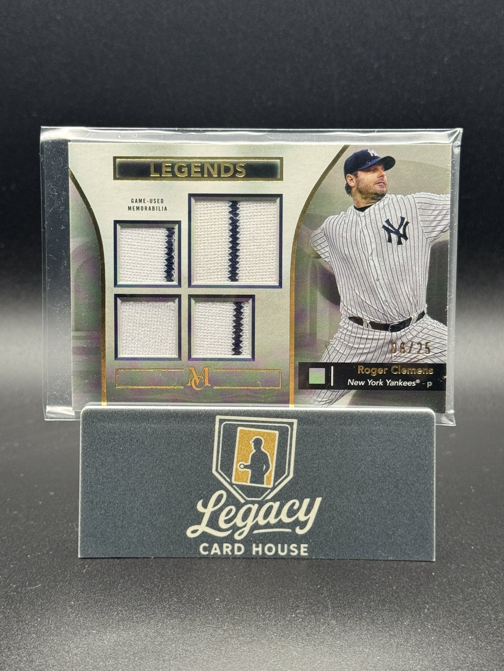 2024 Topps Museum Collection Roger Clemens Prim. Pieces Quad Relics Legends /25