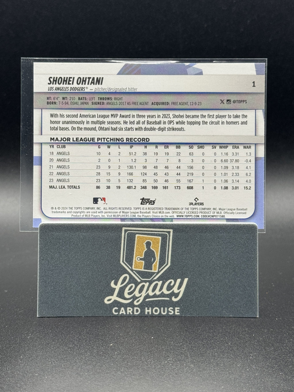 2024 Topps Big League #1 Shohei Ohtani