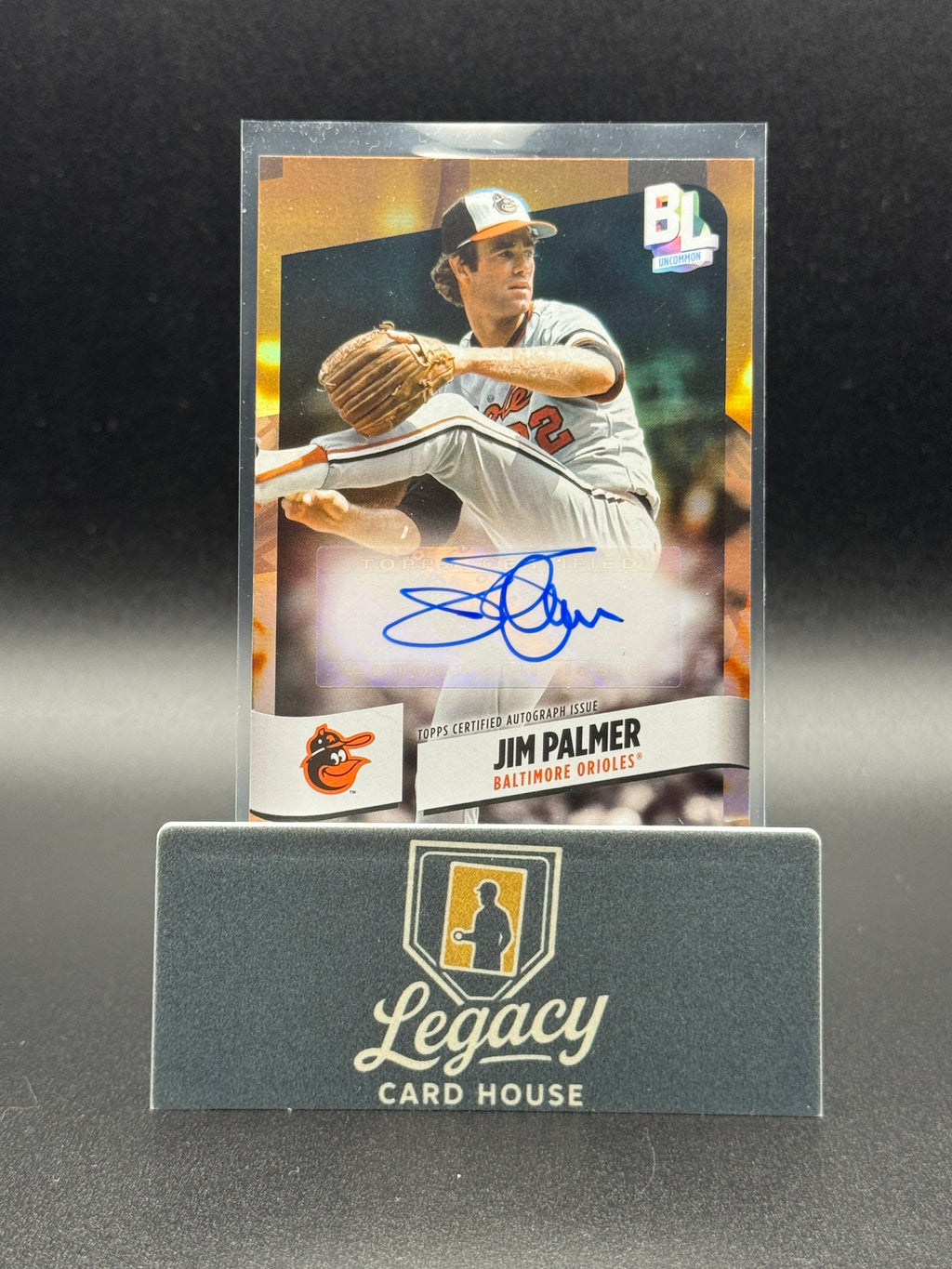 2024 Topps Big League #BEF-JP Jim Palmer Base Electric Orange Autographs