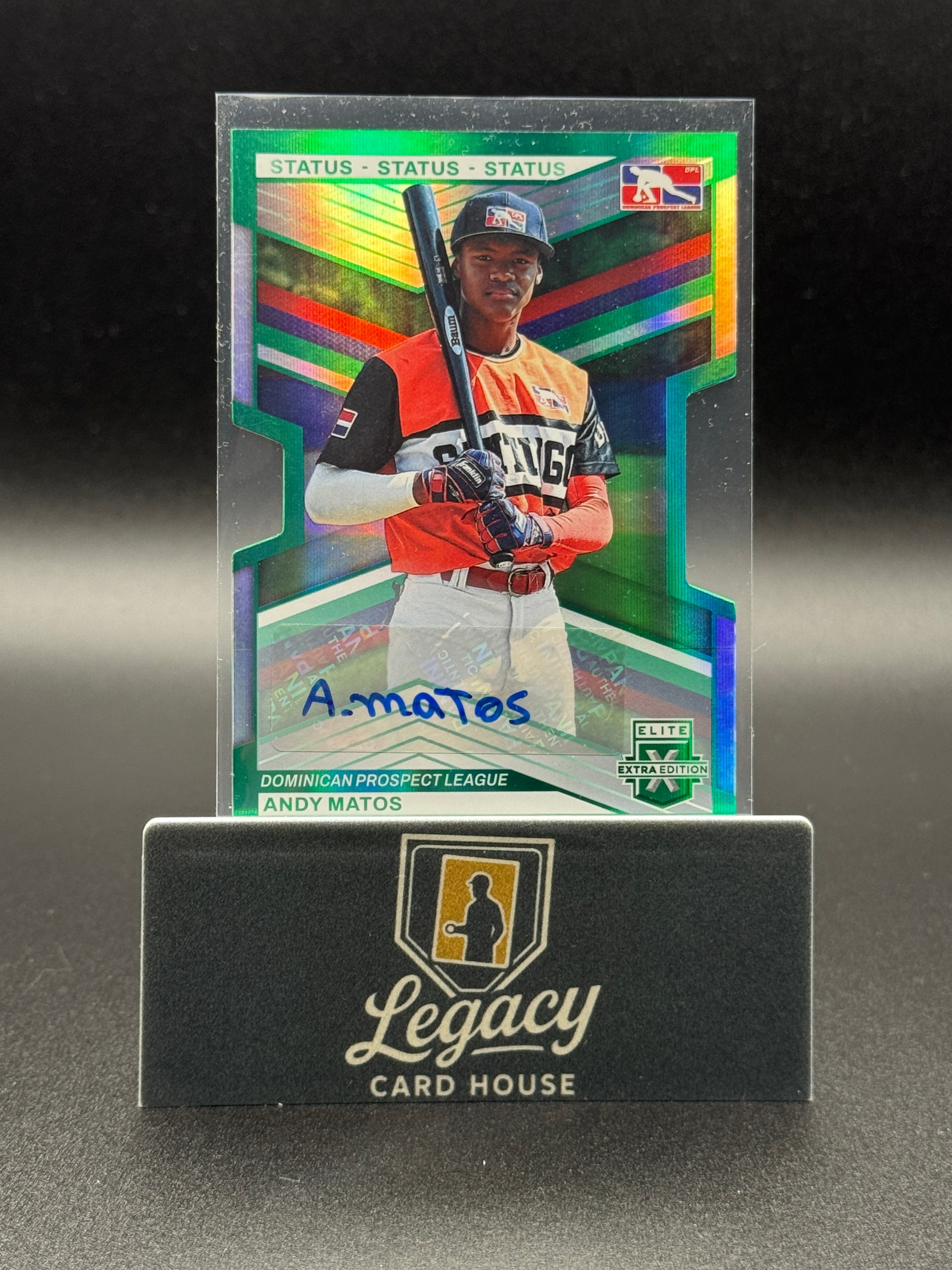 2023 Panini Elite Extra Edition Andy Matos Signatures Asp Die Cut Gold #/24