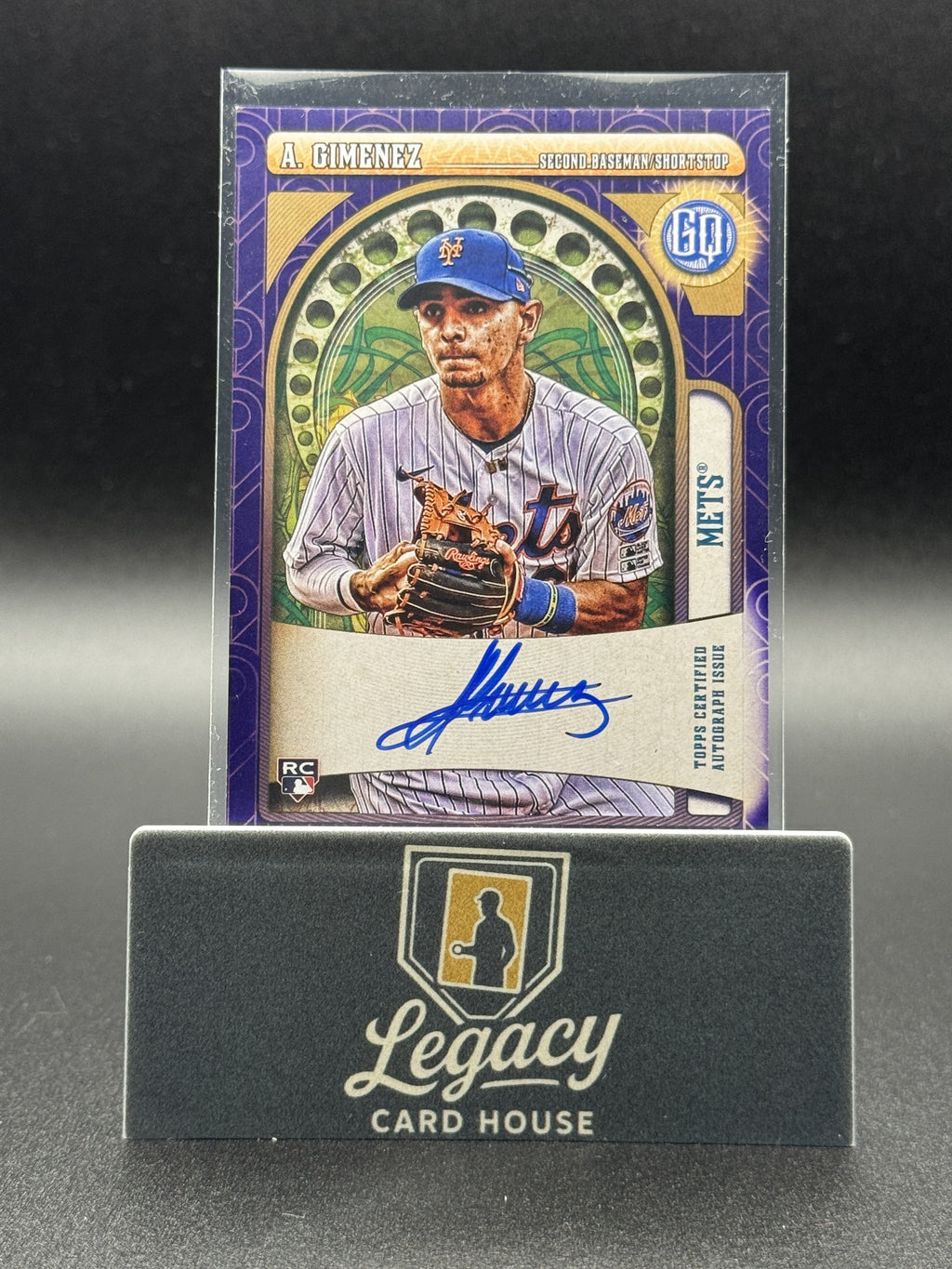 2021 Topps Gypsy Queen #GQA-AG Andres Gimenez Autographs Indigo #/150