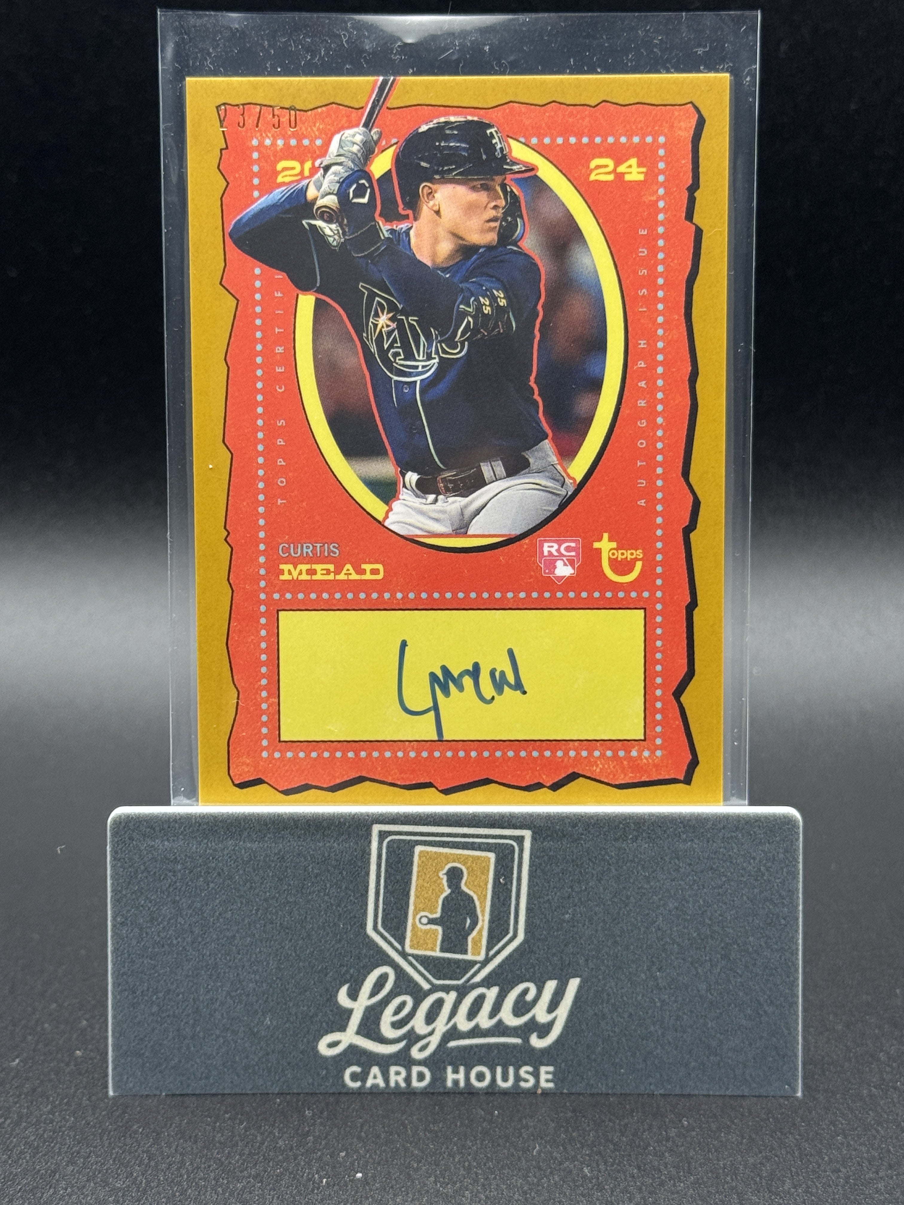 2024 Topps Brooklyn Collection #AC-CME Curtis Mead Autographs Gold #/50