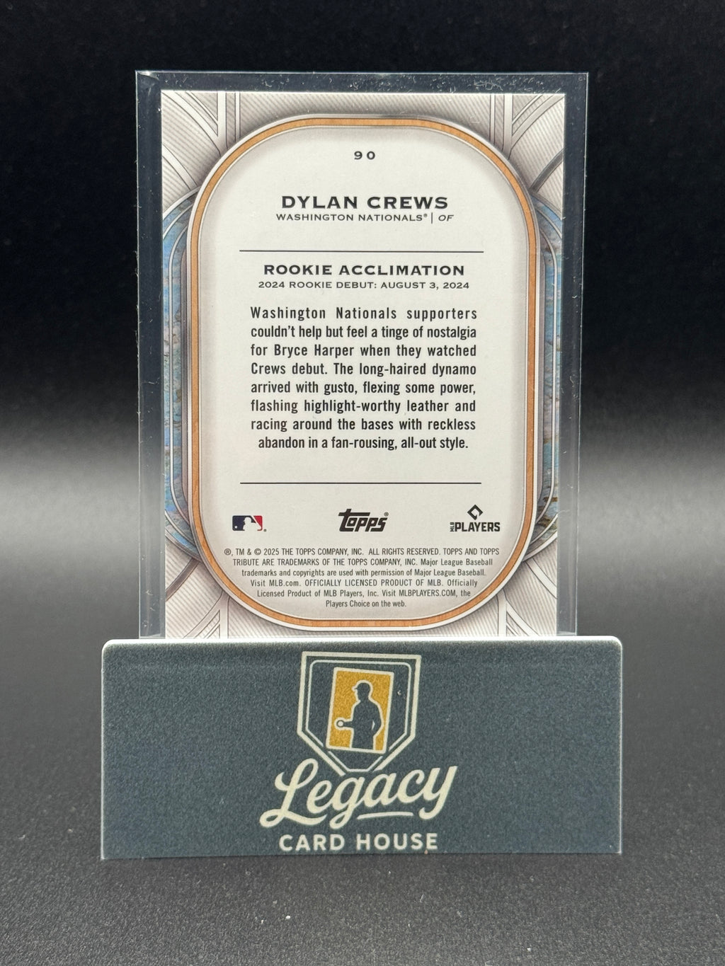 2025 Topps Tribute #90 Dylan Crews Gold #/75