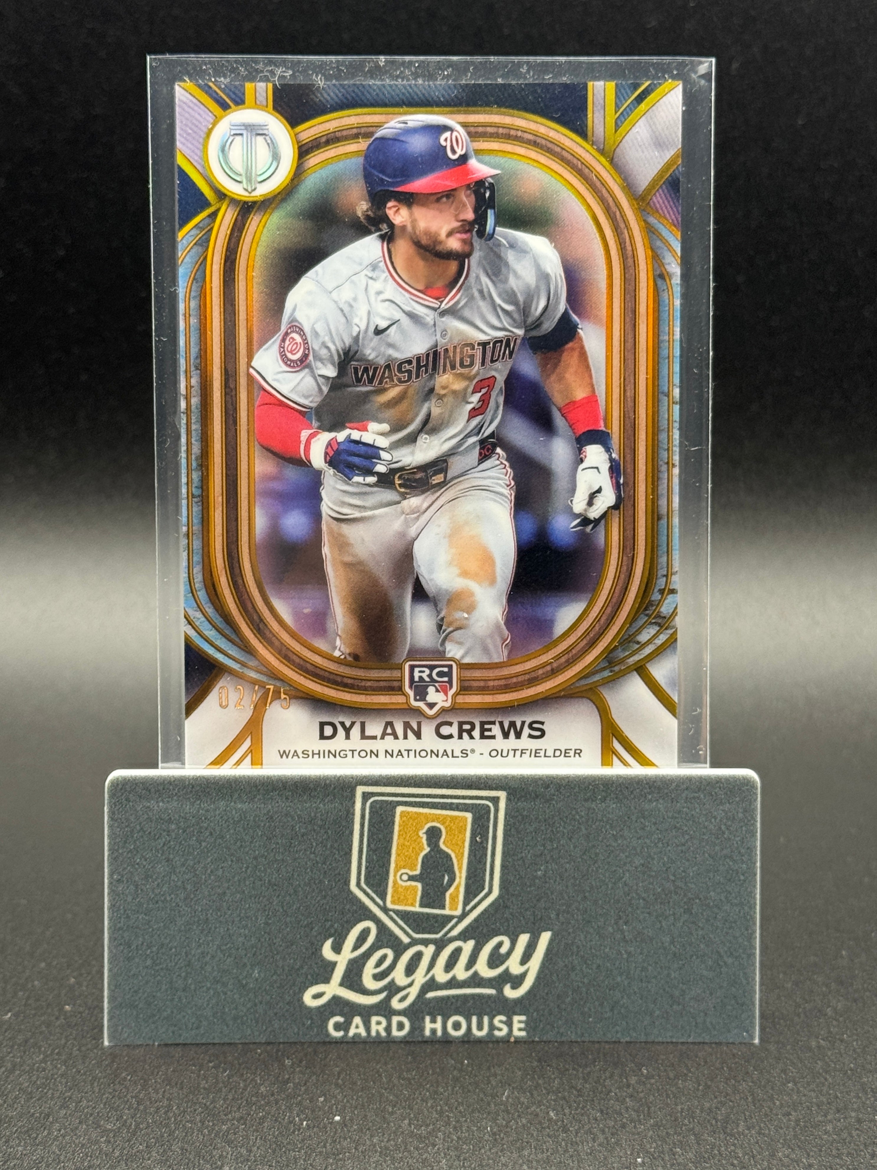 2025 Topps Tribute #90 Dylan Crews Gold #/75